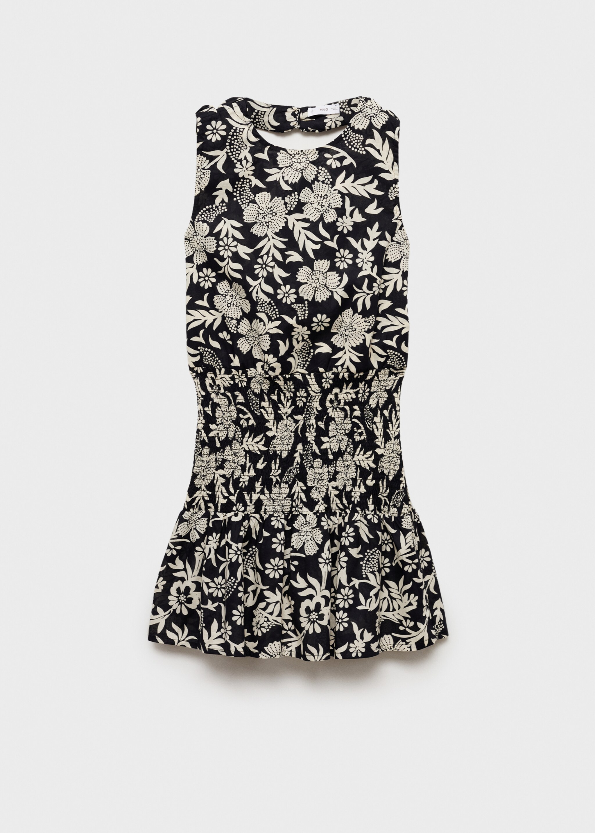 Robe fleurie froncée - Article sans modèle