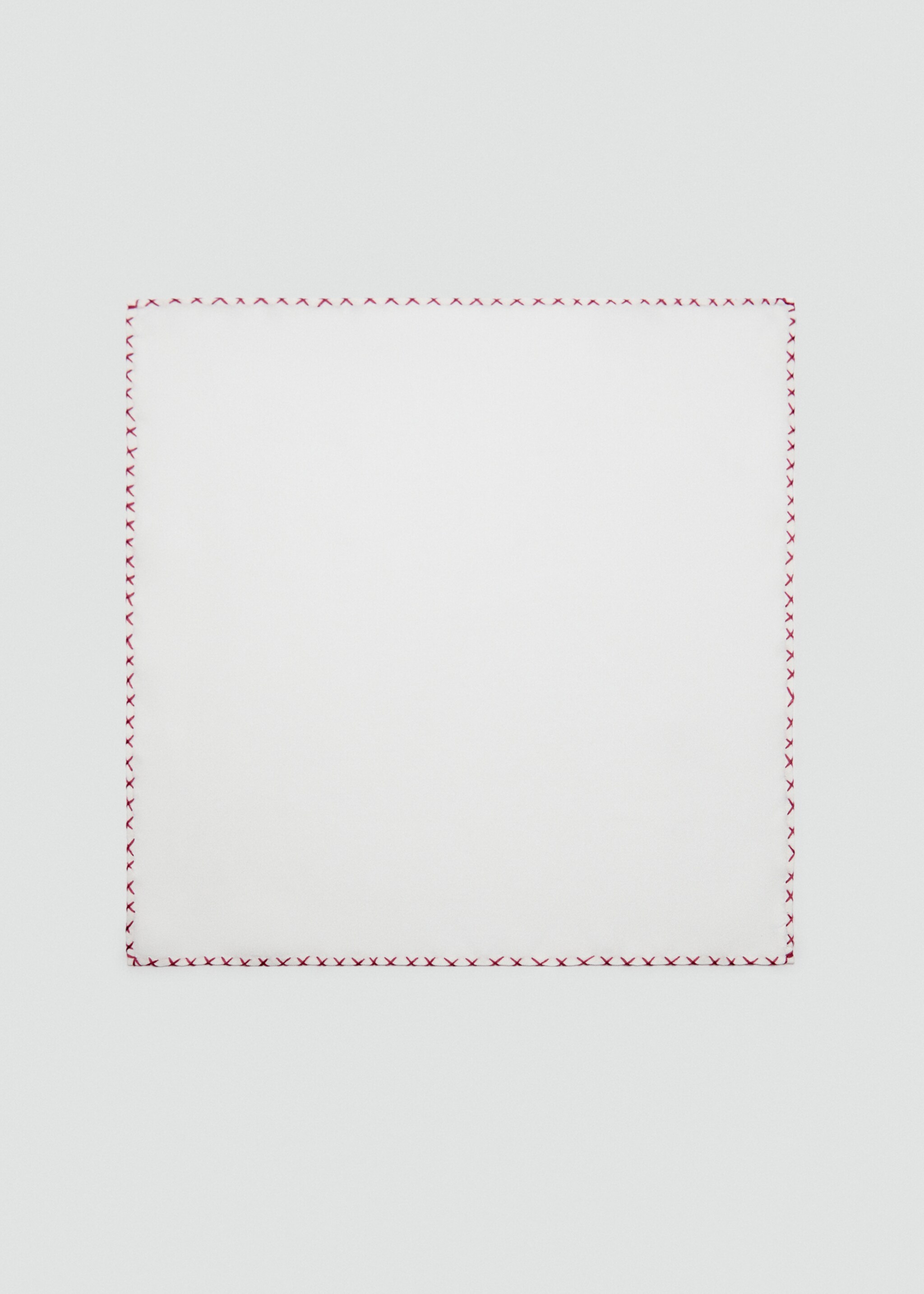 Embroidered silk pocket handkerchief - Article without model