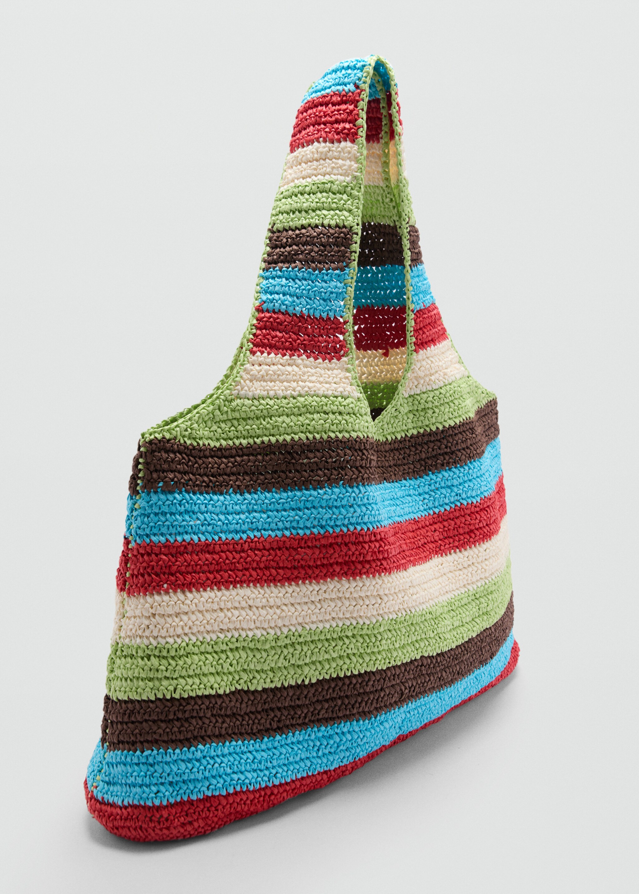 Natural fibre shopper bag - Medium plane