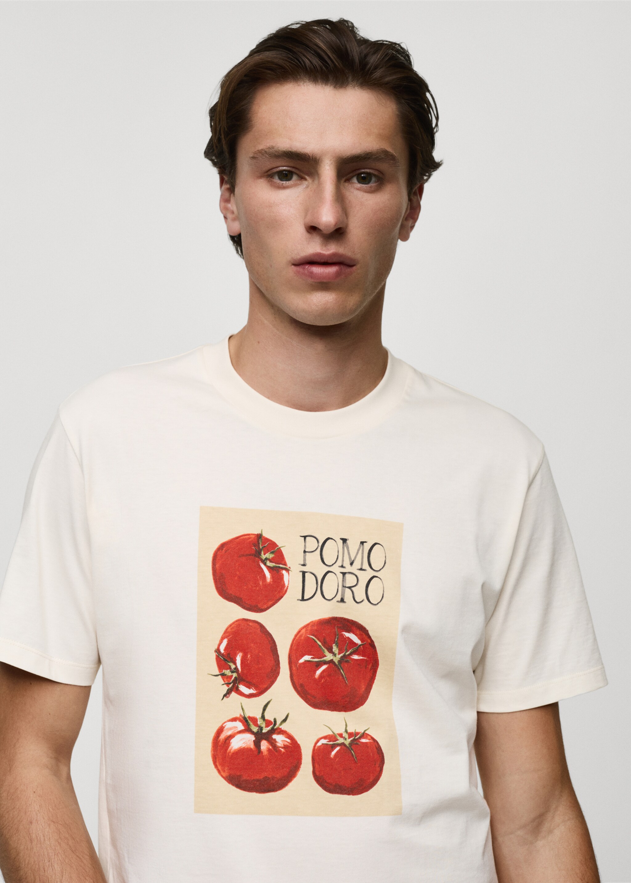 Camiseta regular fit algodón estampada - Detalle del artículo 1