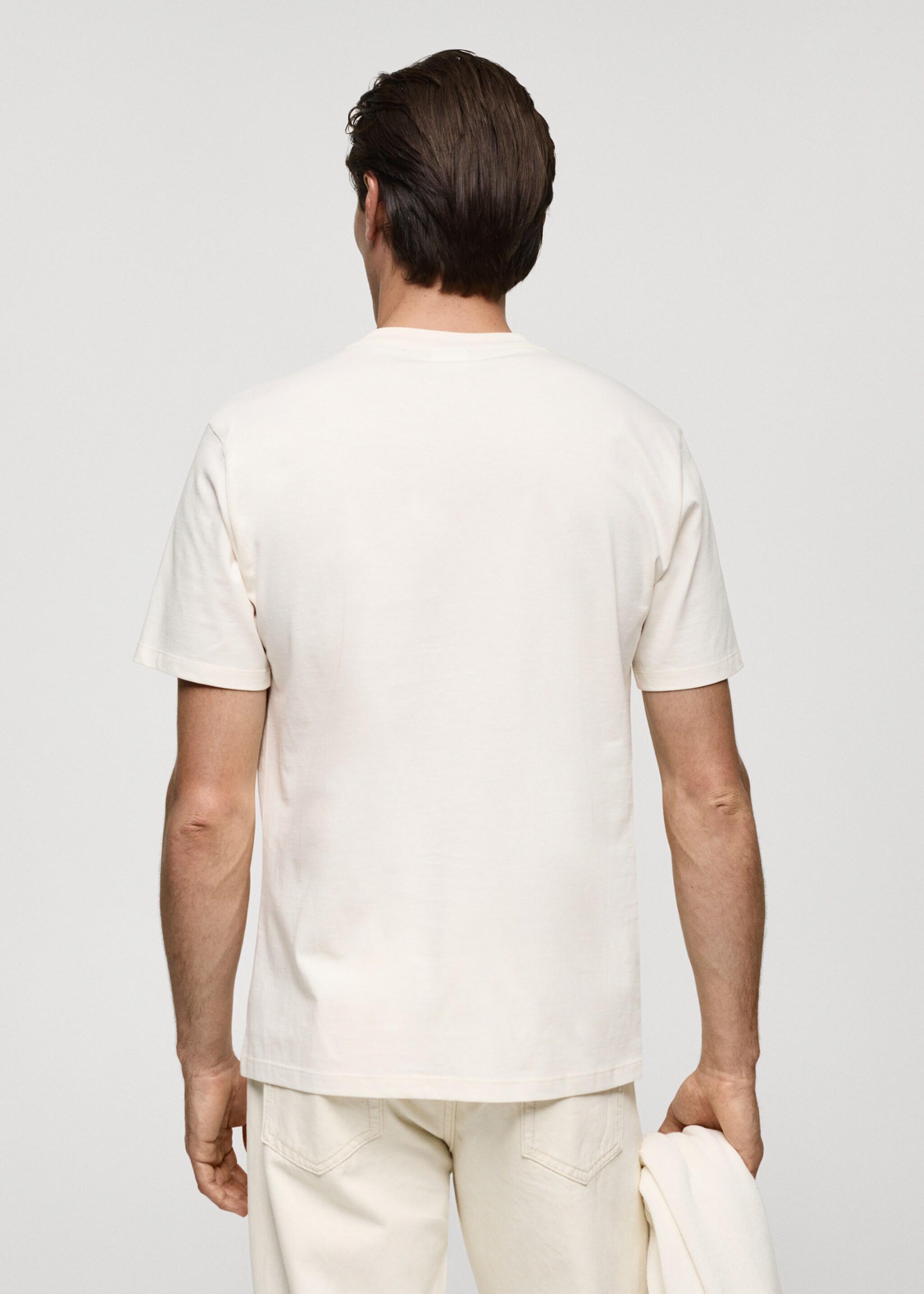 Camiseta regular fit algodón estampada - Reverso del artículo