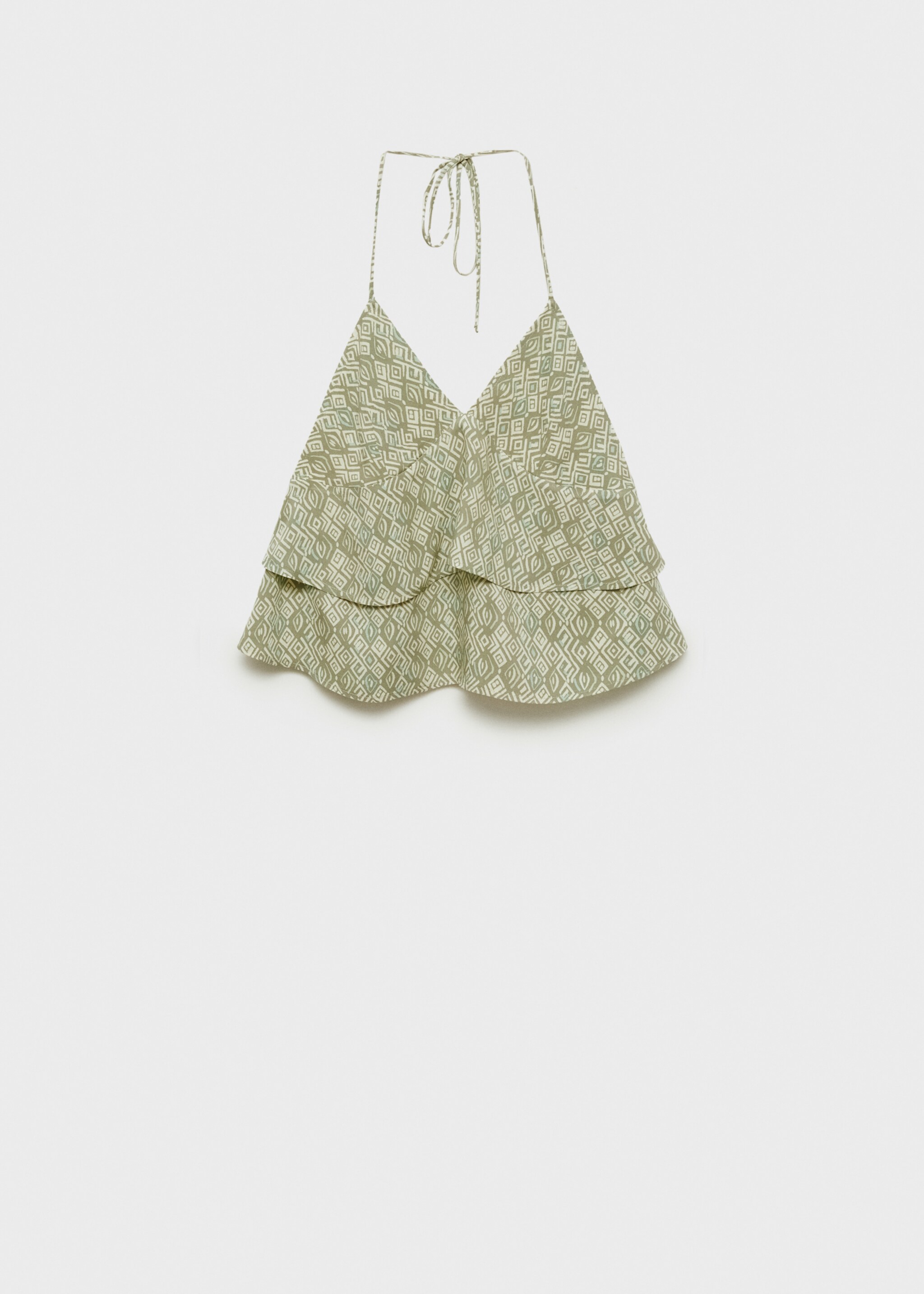 Printed ruffle top - Article without model