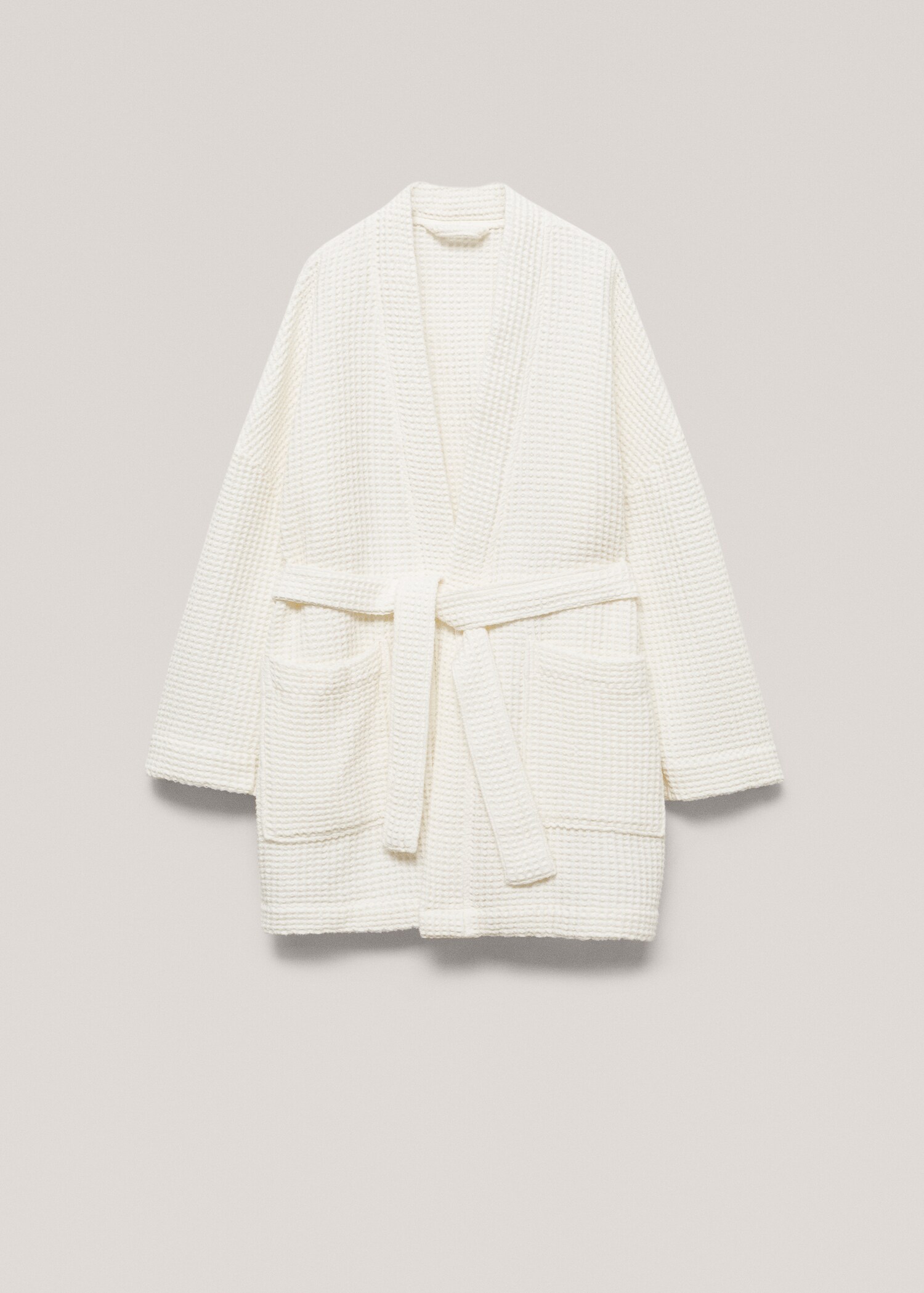 100% cotton waffle bathrobe - Article without model