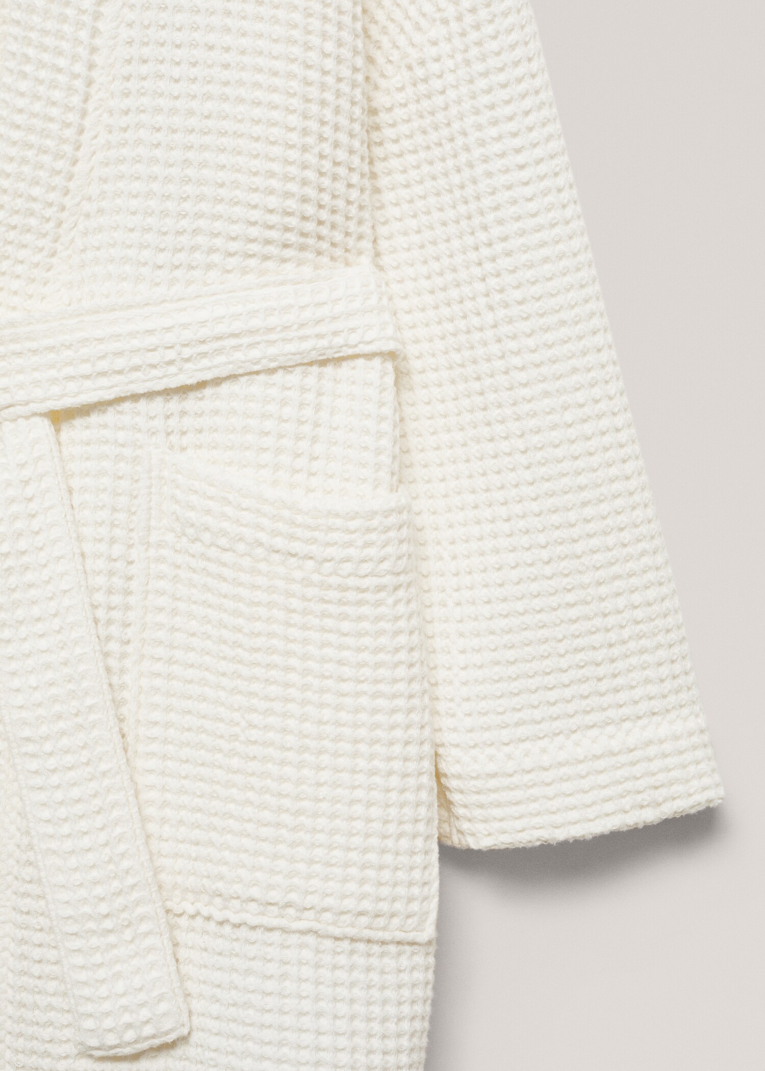 100% cotton waffle bathrobe - Details of the article 2
