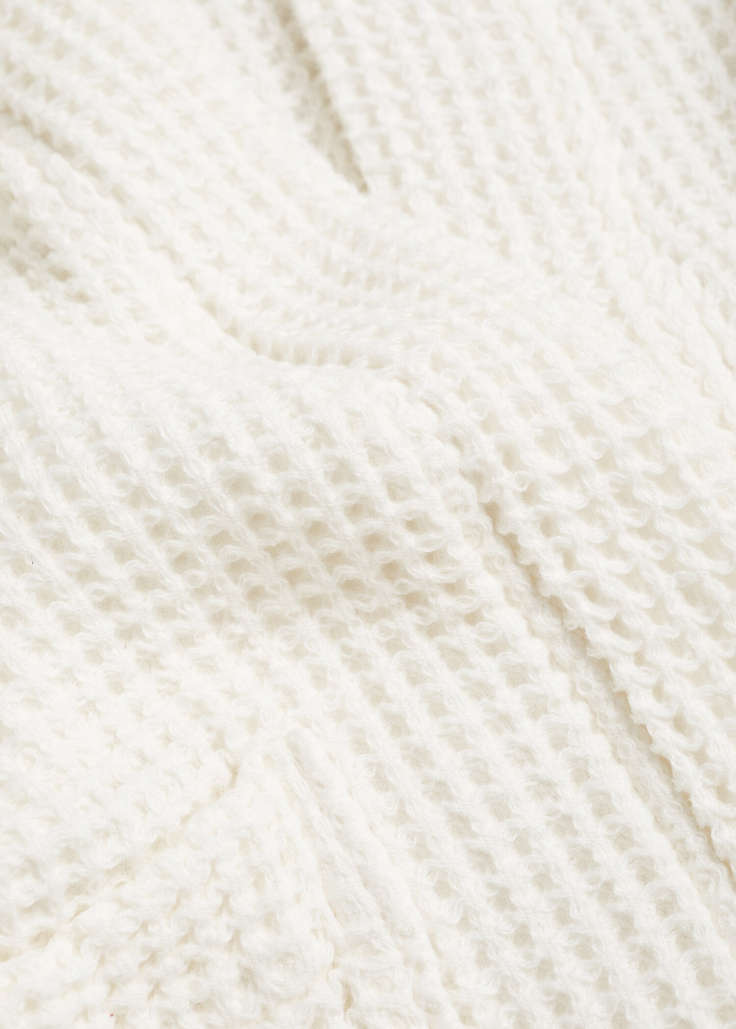 100% cotton waffle bathrobe - Details of the article 3
