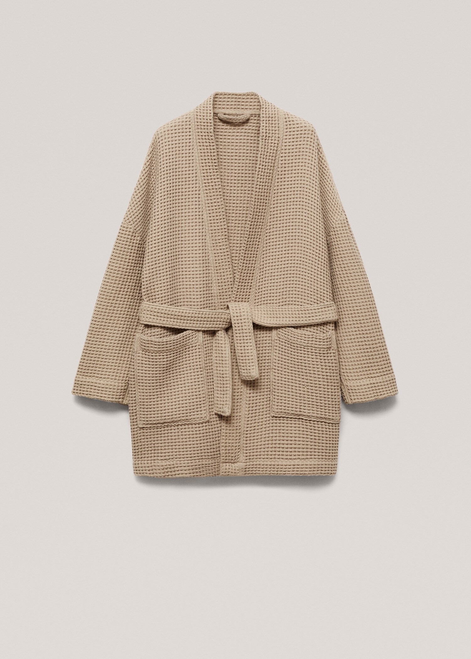 100% cotton waffle bathrobe - Article without model