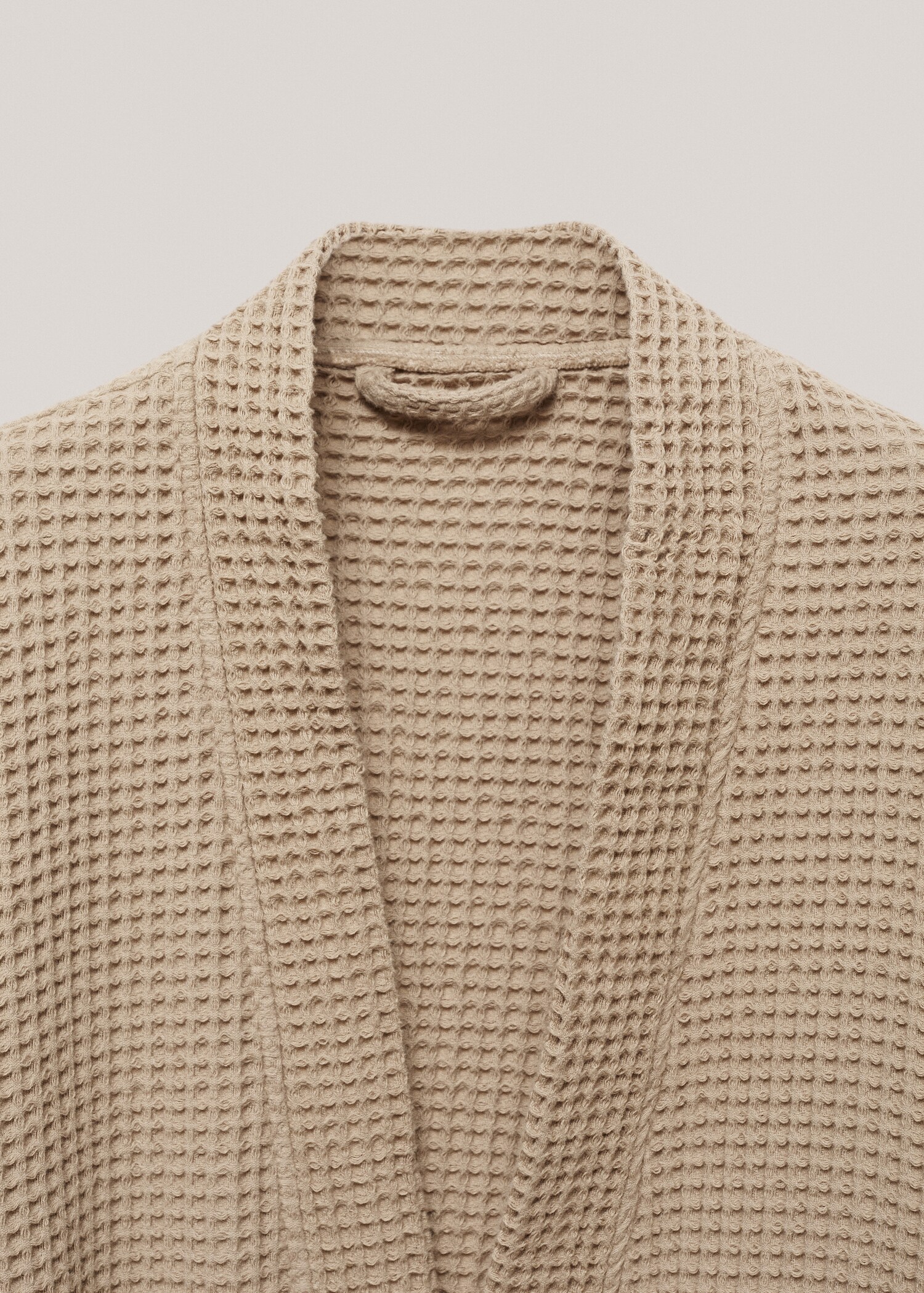 100% cotton waffle bathrobe - Details of the article 1