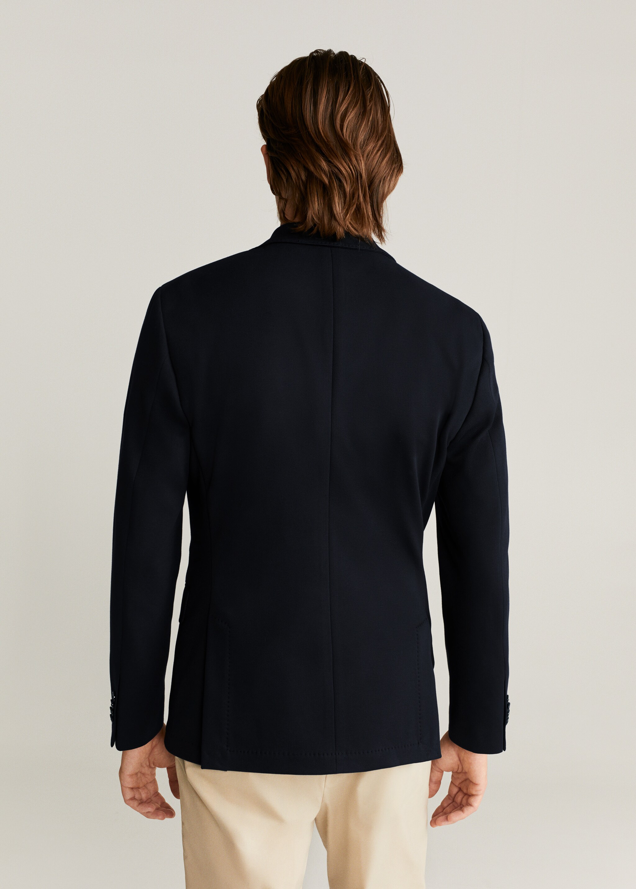 Americana slim fit textura - Reverso del artículo