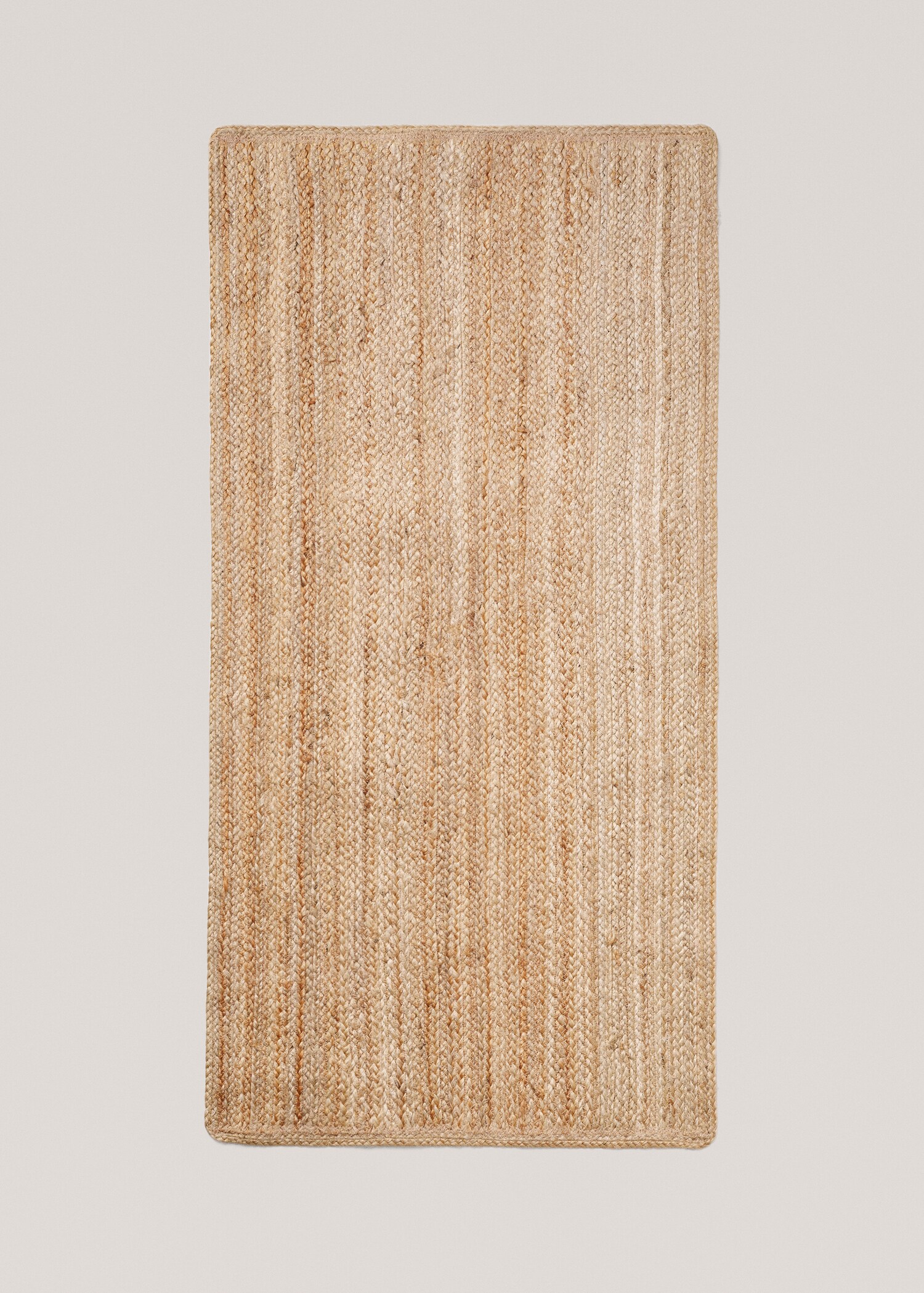 Medium natural fibre rectangular rug - Article without model