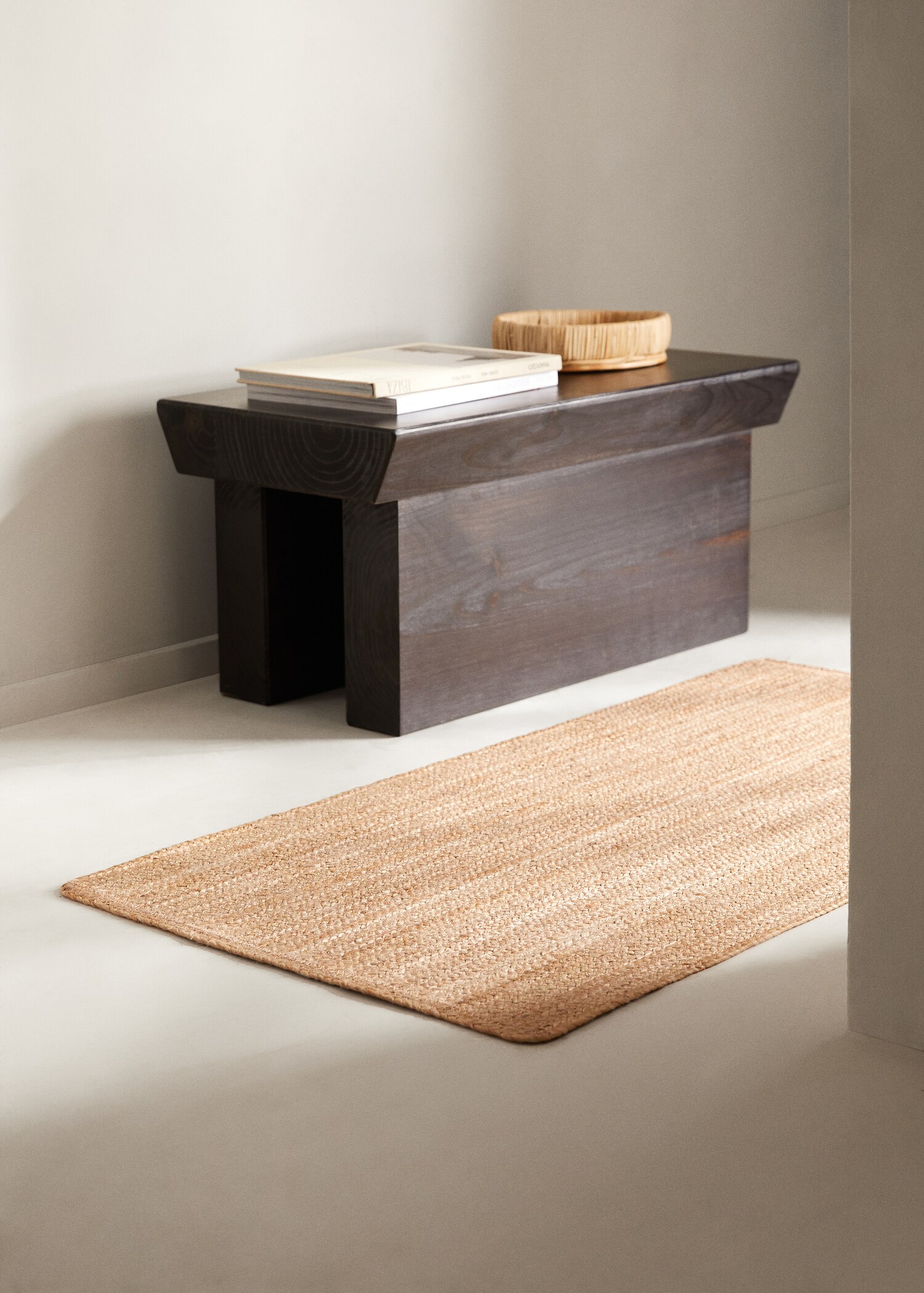 Medium natural fibre rectangular rug - Details of the article 8