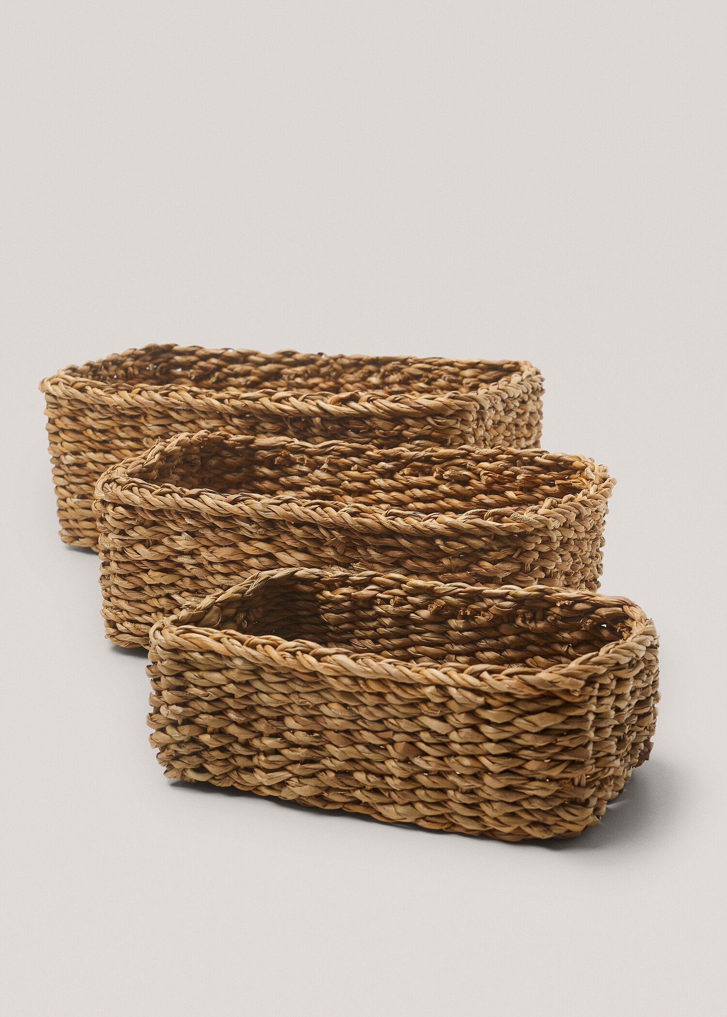 Large natural fibre braided basket - Details of the article 3