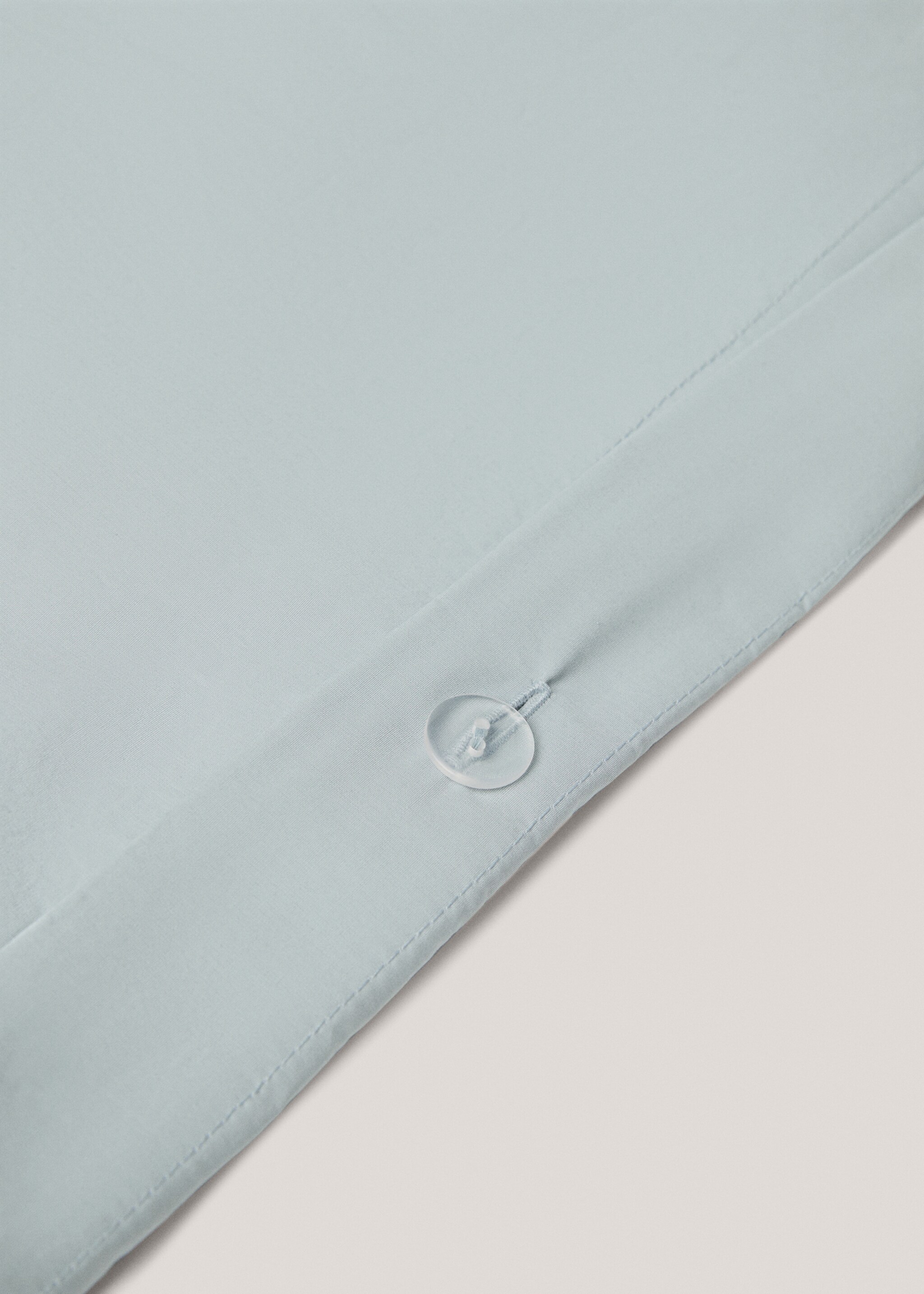 301 thread count cotton duvet cover for King bed - Details of the article 2, Aqua Green. Ref: 77021027-00.