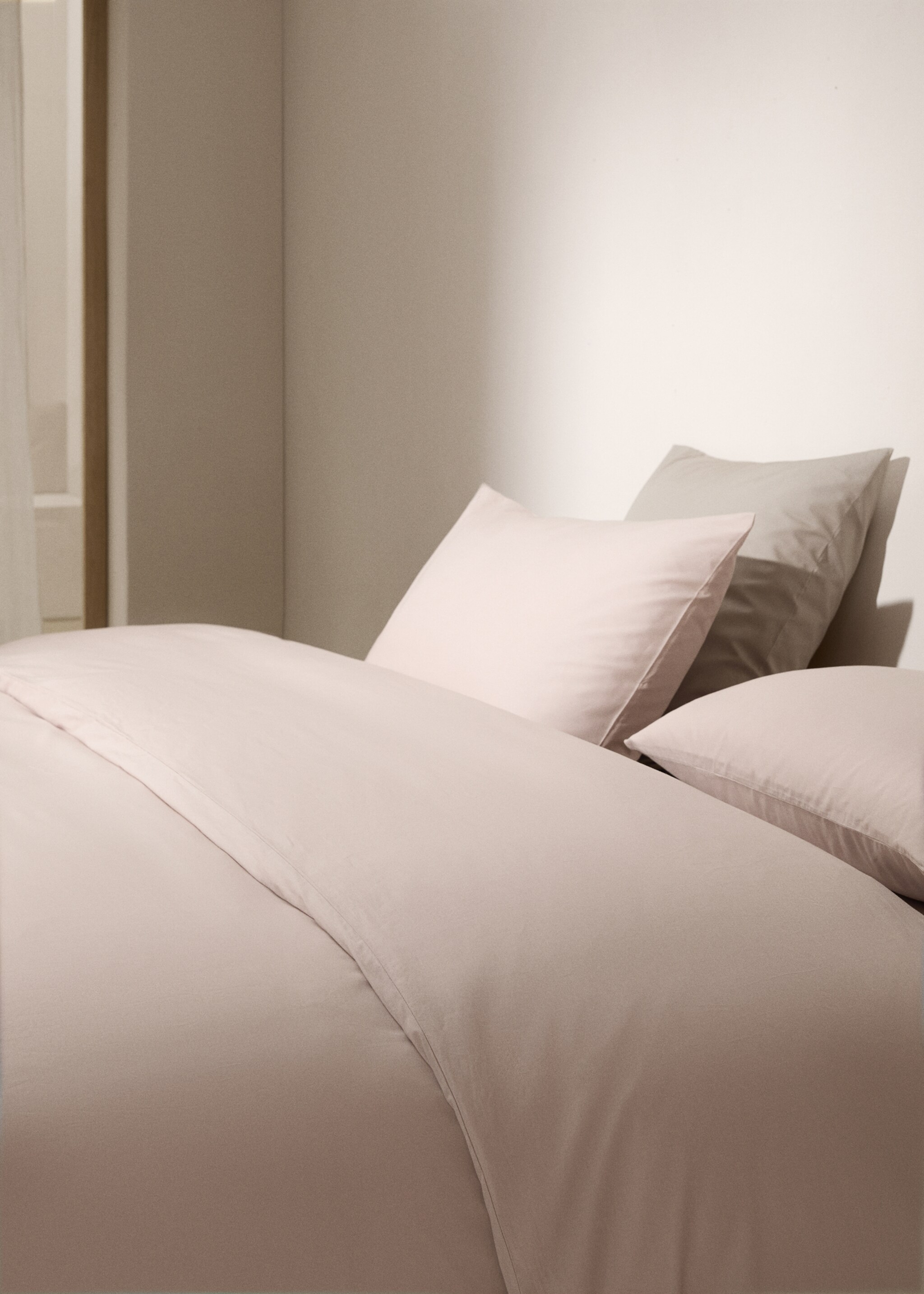 Funda nórdica algodón 300 hilos cama 150cm - Detalle del artículo 8, Gris claro vigoré. Ref: 77021027-00.