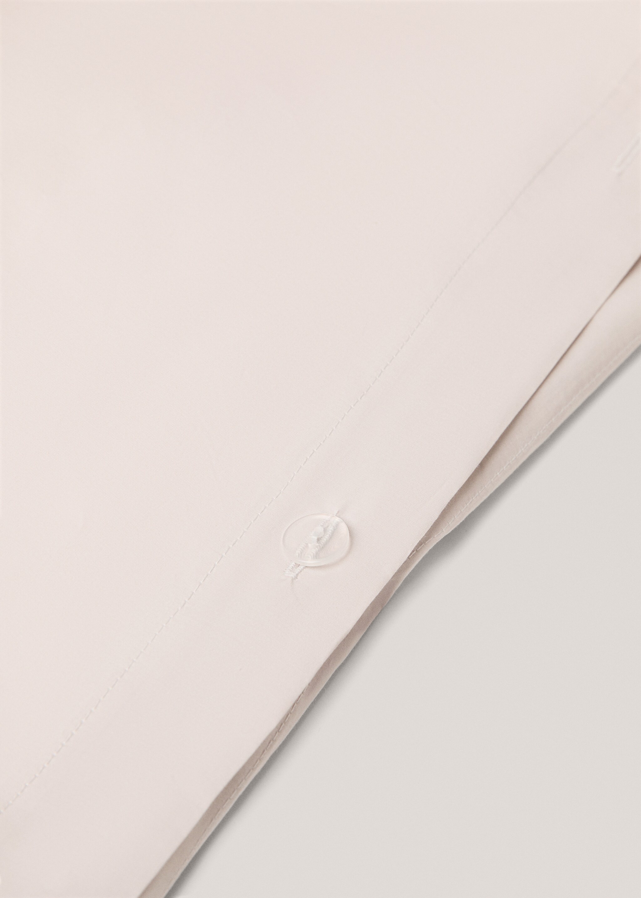 Baumwollbettbezug 300 Fäden für 180 cm Bett - Detail des Artikels 2, Hellgrau meliert. Ref: 77021028-00.