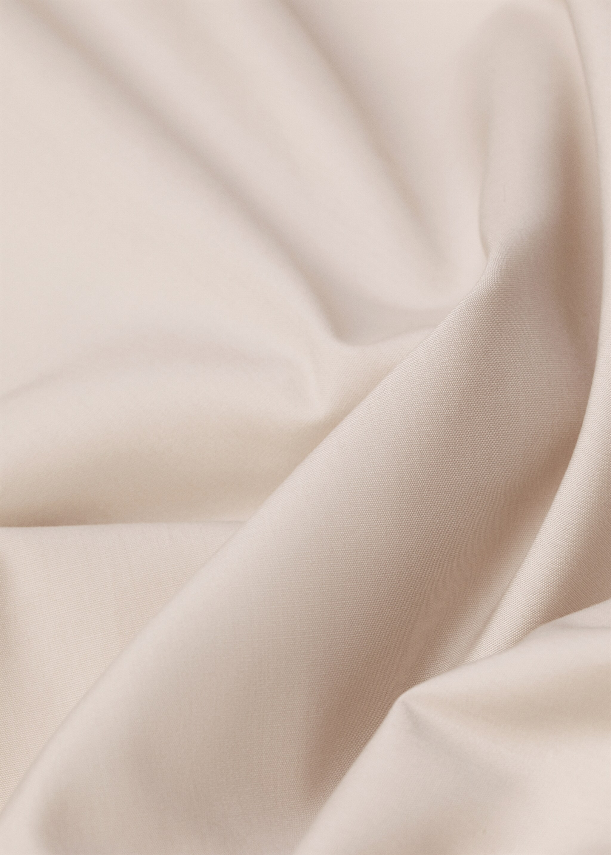 300 thread count cotton duvet cover for Queen bed - Details of the article 2, Beige. Ref: 77021029-00.