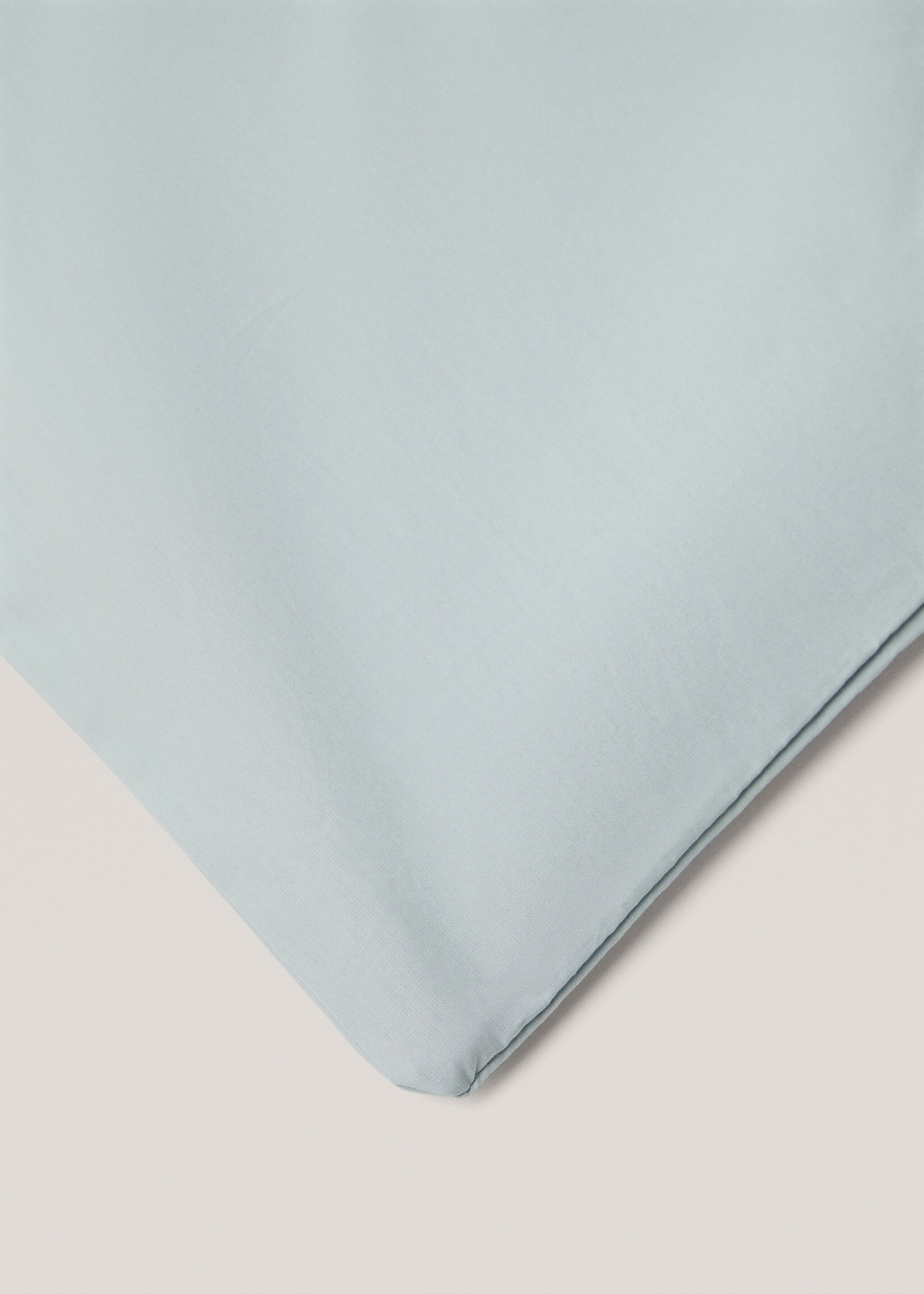 300 thread count cotton duvet cover for Queen bed - Details of the article 3, Aqua Green. Ref: 77021029-00.