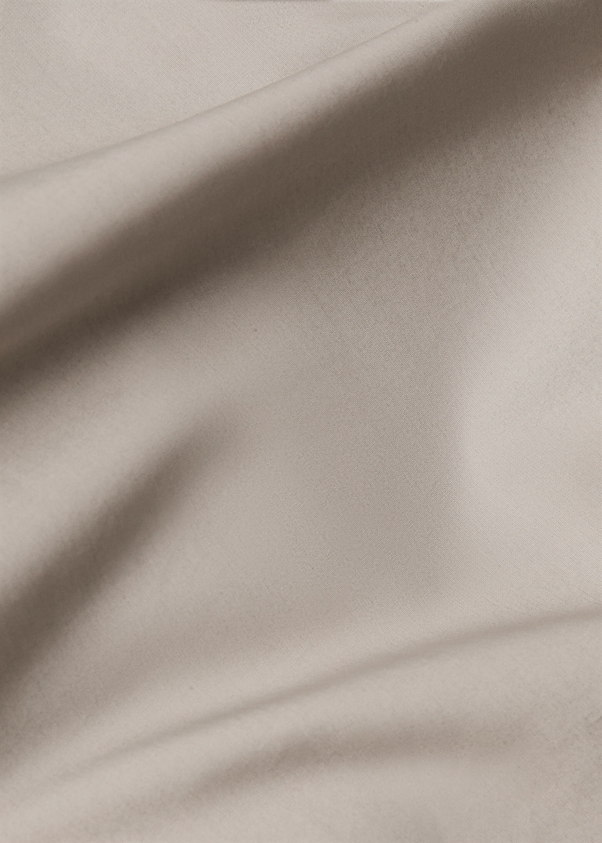 300 thread count cotton duvet cover for Queen bed - Details of the article 1, Medium Grey. Ref: 77021029-00.