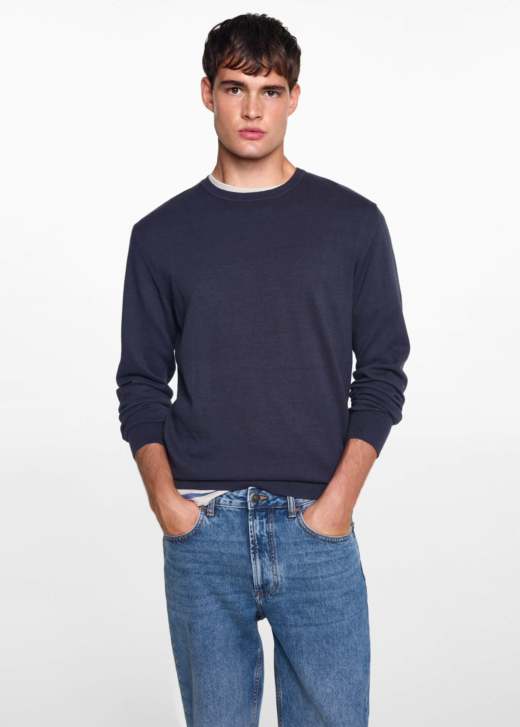 Jean regular-fit - Plan moyen, Bleu moyen. Ref: 77021509-00.