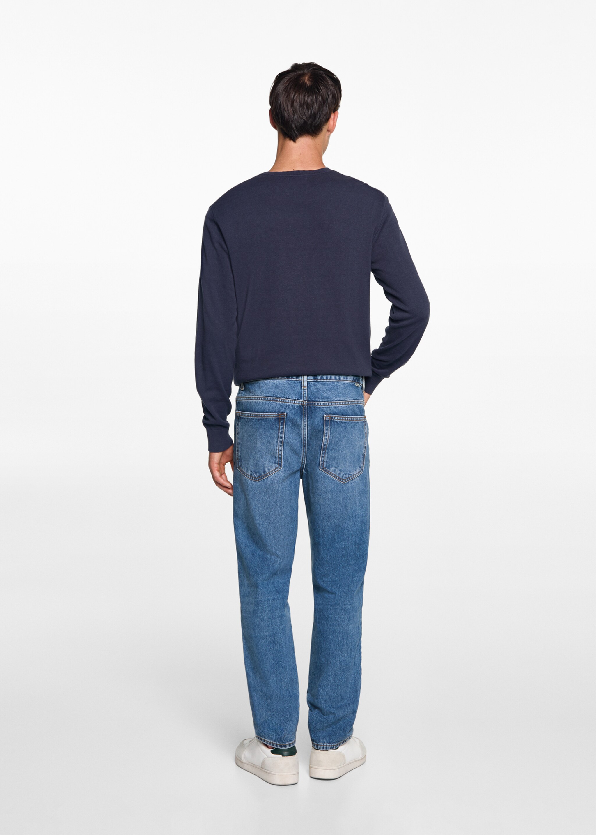 Jean regular-fit - Verso de l’article, Bleu moyen. Ref: 77021509-00.
