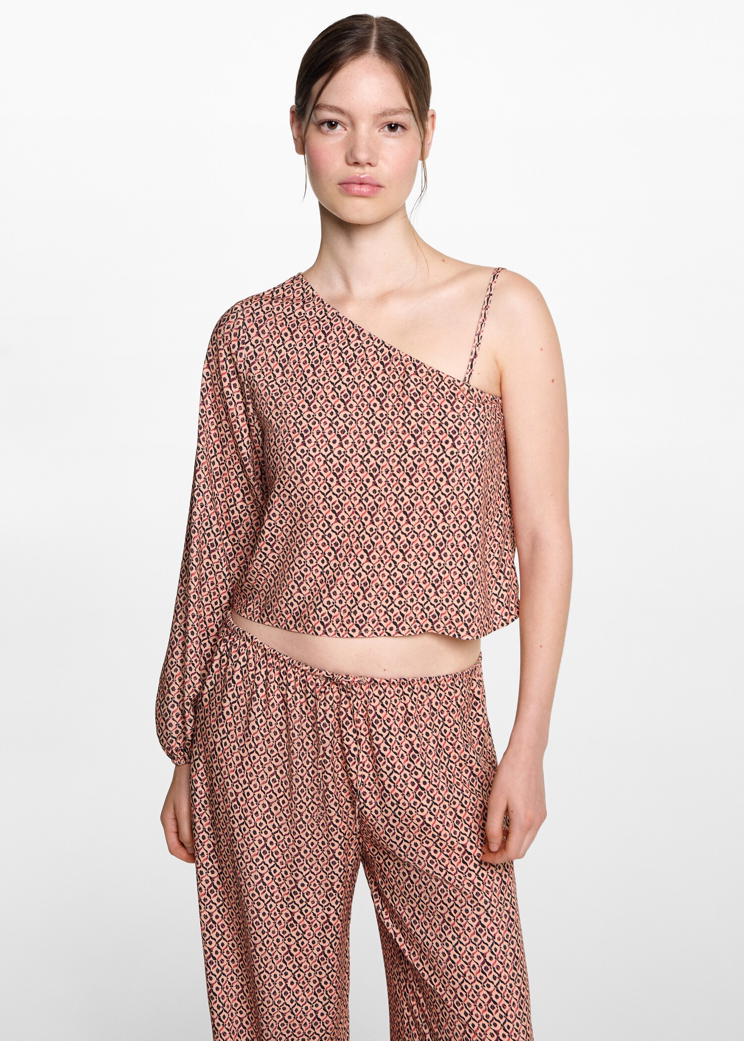 Flowy printed trousers - Medium plane