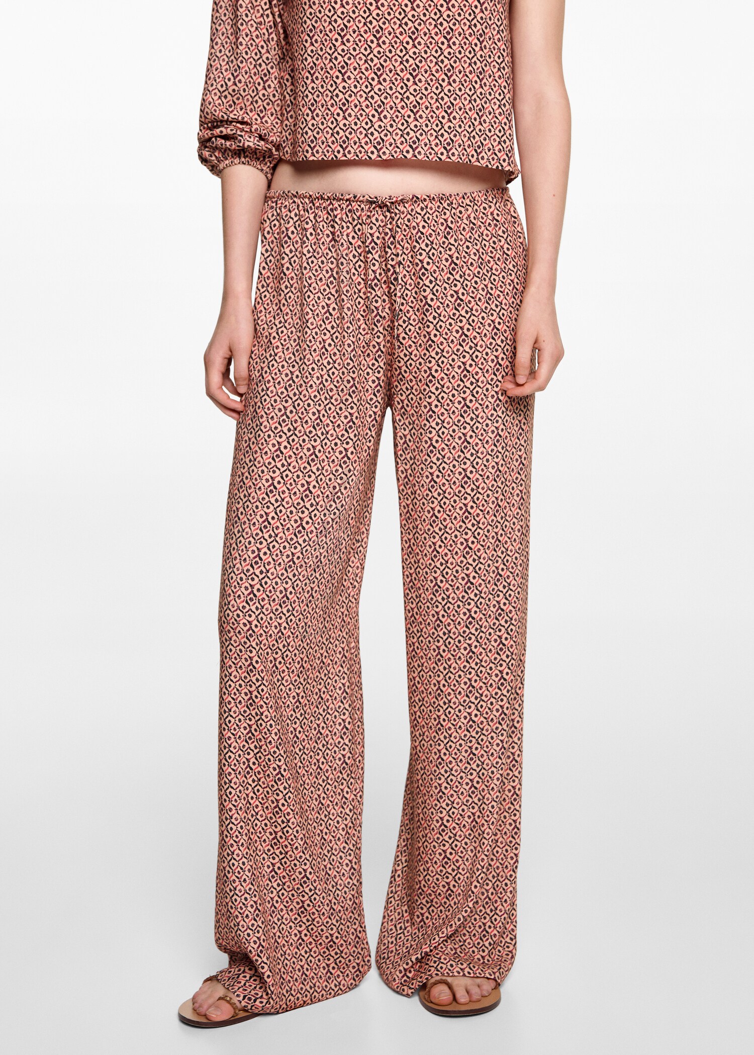 Flowy printed trousers - Details of the article 6