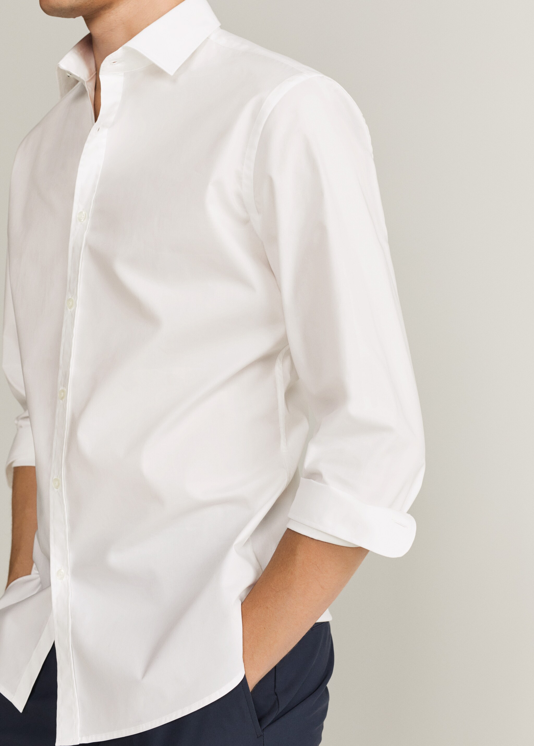 Camisa slim fit algodón - Detalle del artículo 2