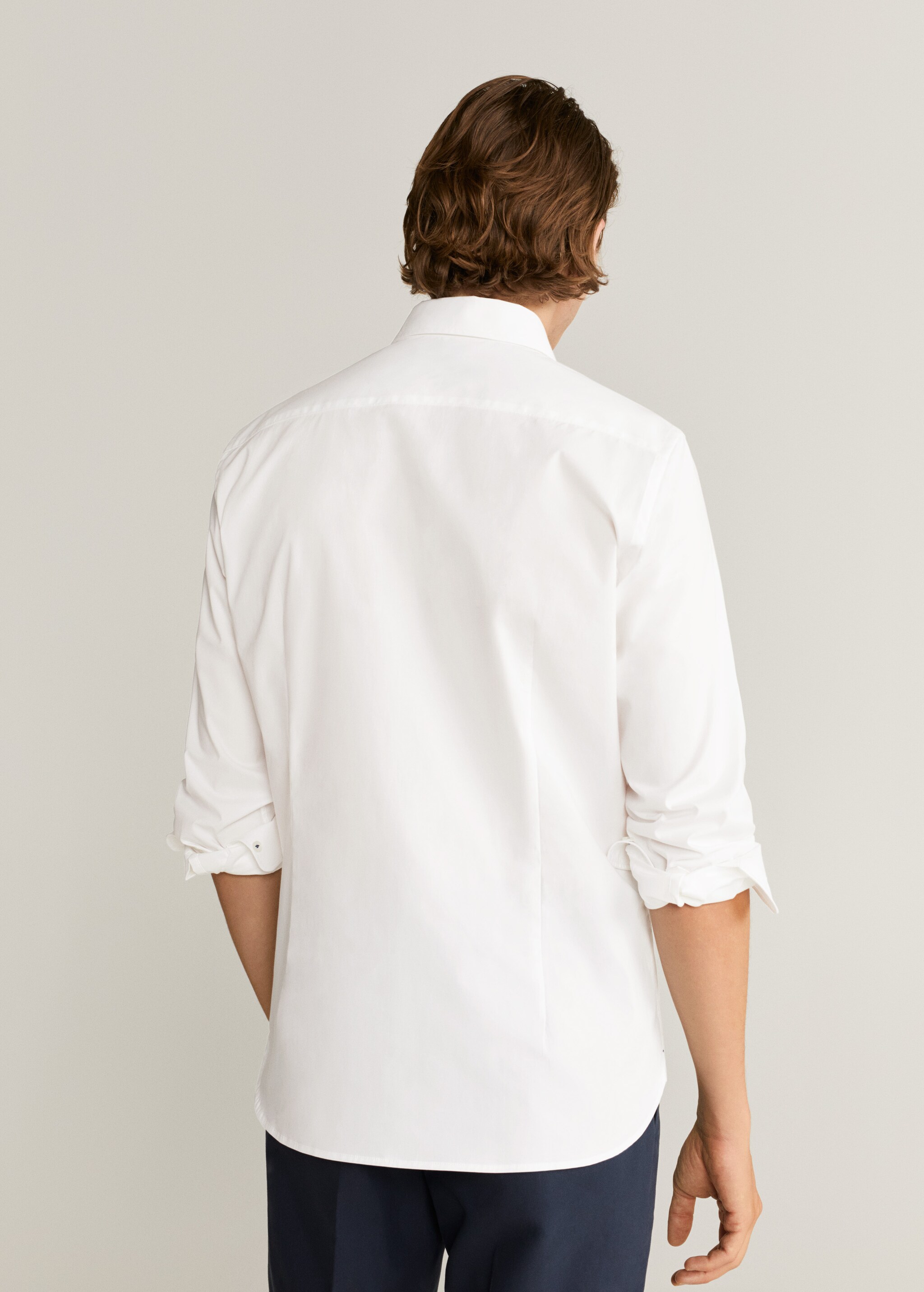 Camisa slim fit algodón - Reverso del artículo