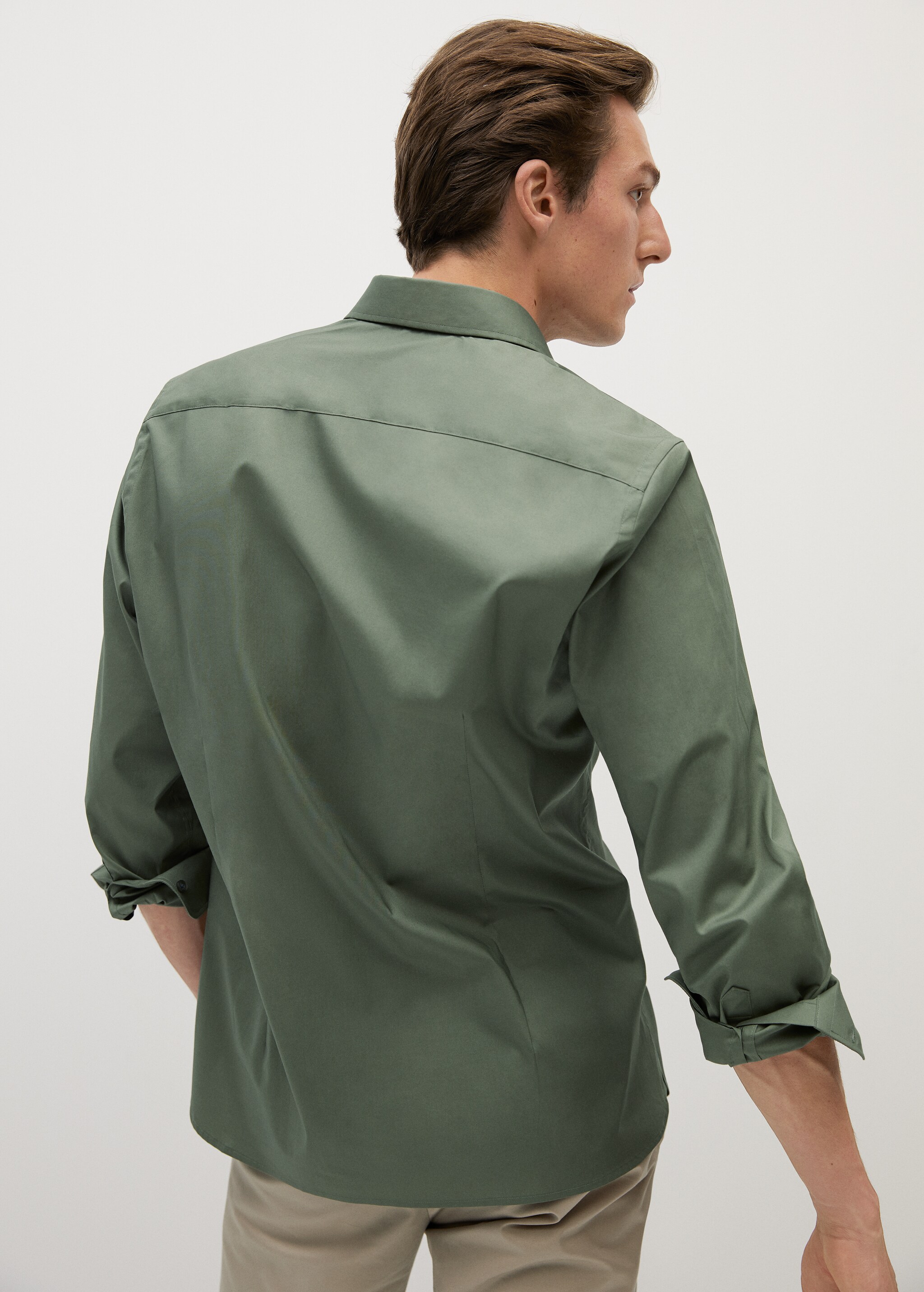 Camisa slim fit algodón - Reverso del artículo