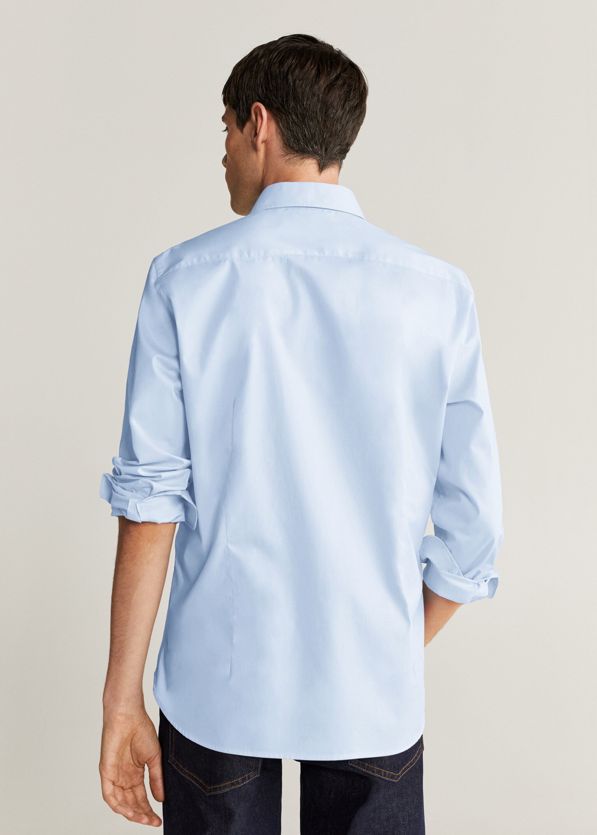 Camisa slim fit algodón - Reverso del artículo