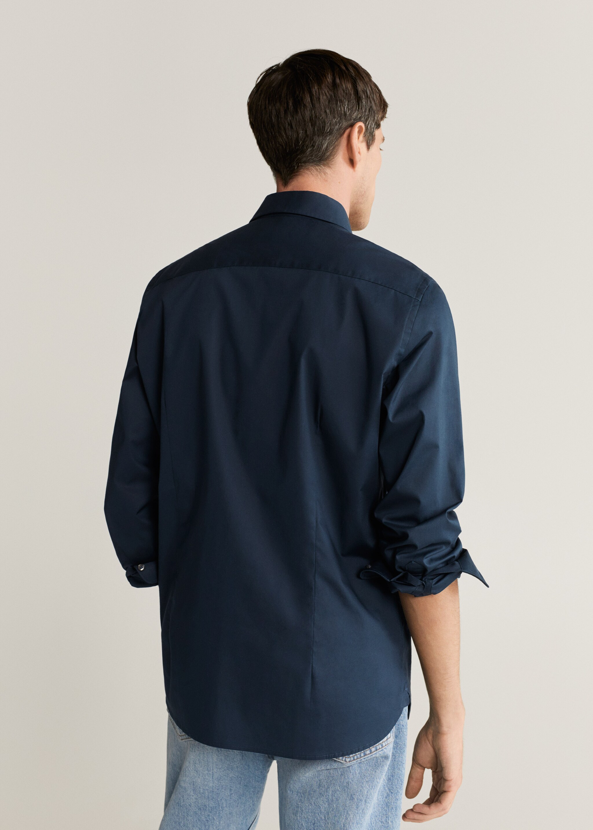 Camisa slim fit algodón - Reverso del artículo