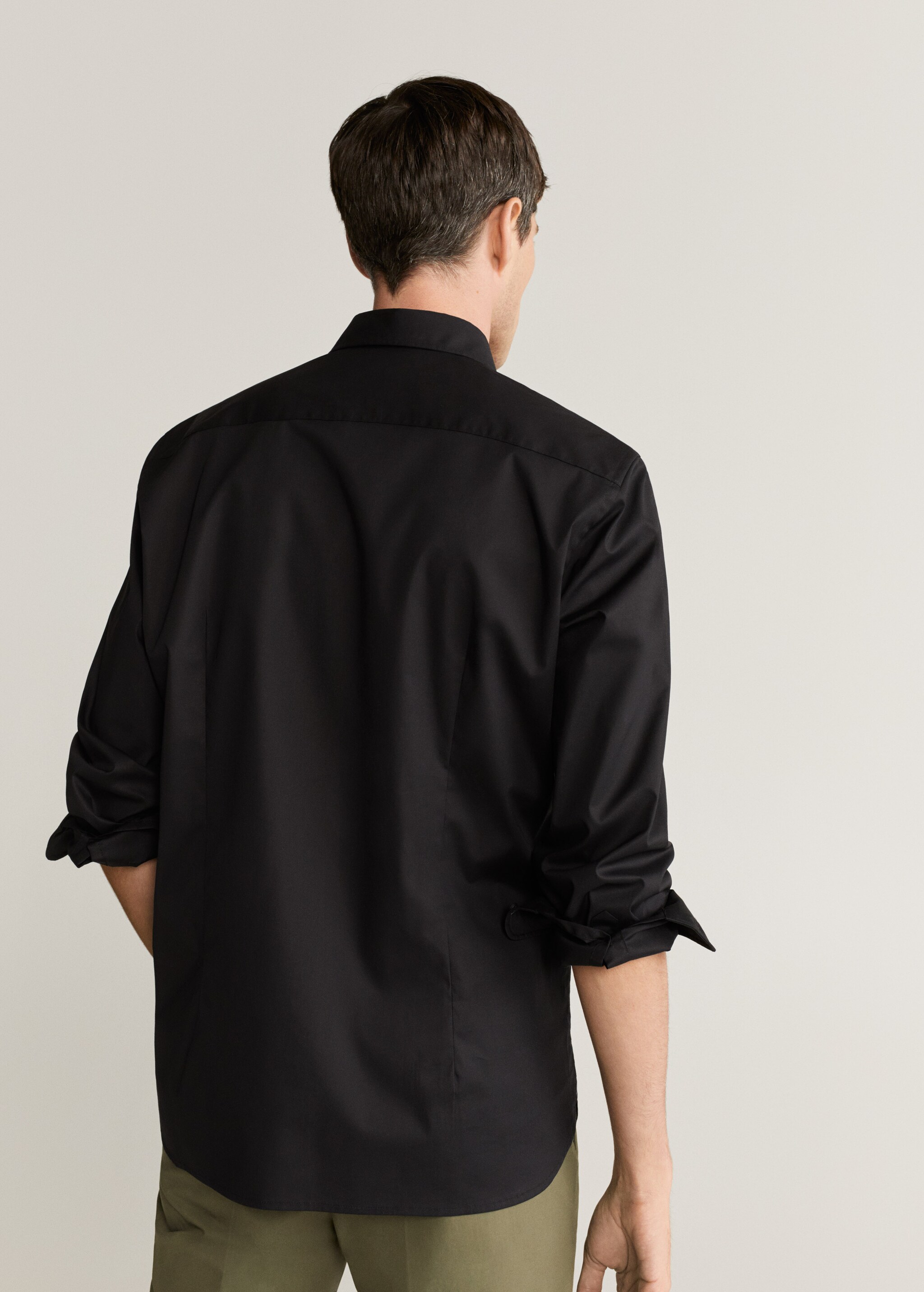 Camisa slim fit algodón - Reverso del artículo