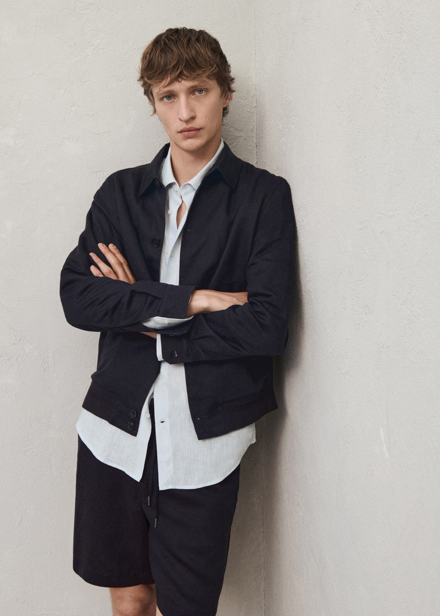 Tencel-linen blend overshirt - Details of the article 3