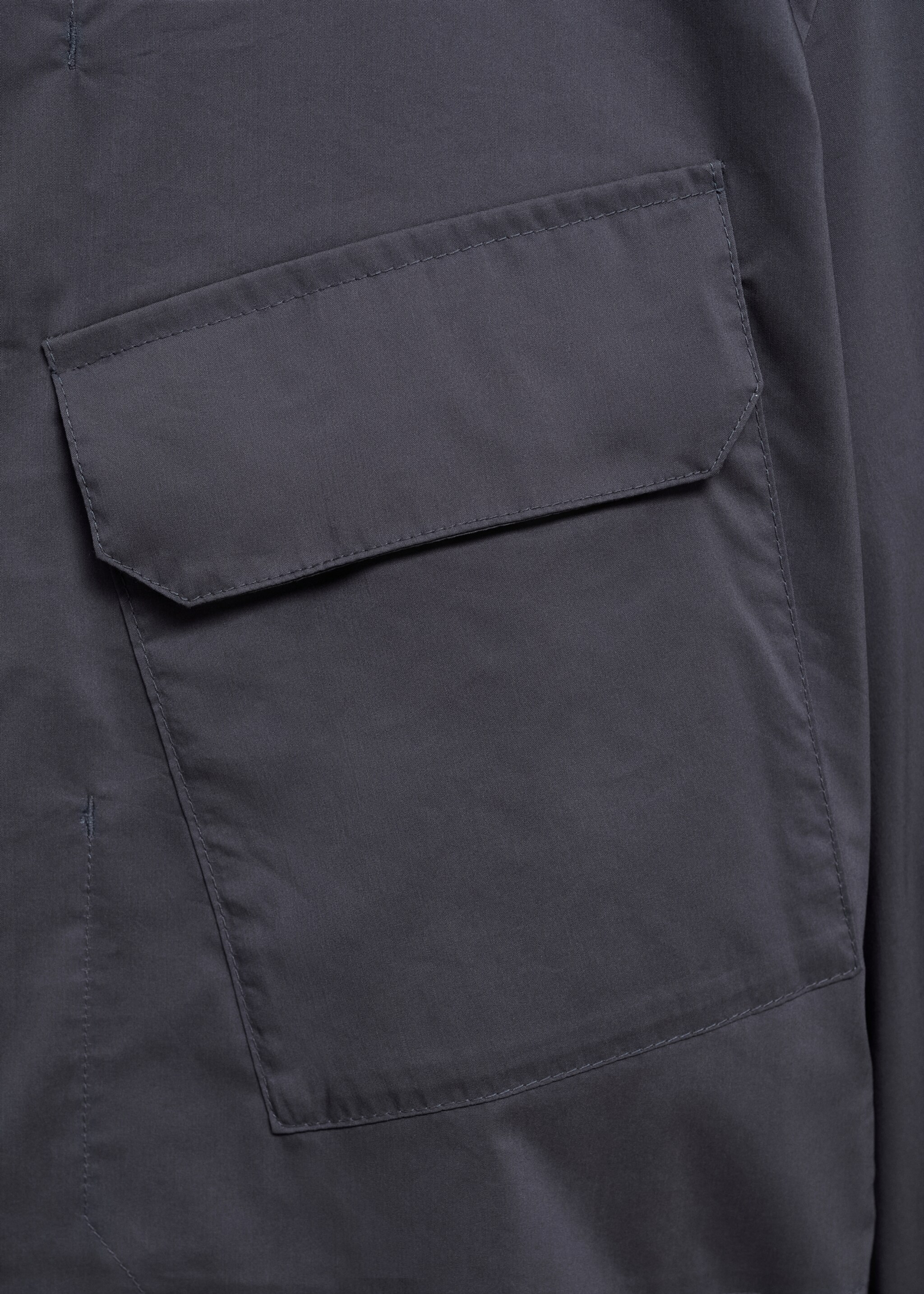 Bomber jacket with pocket - Details of the article 0, Petrol Blue. Ref: 77022536-00.