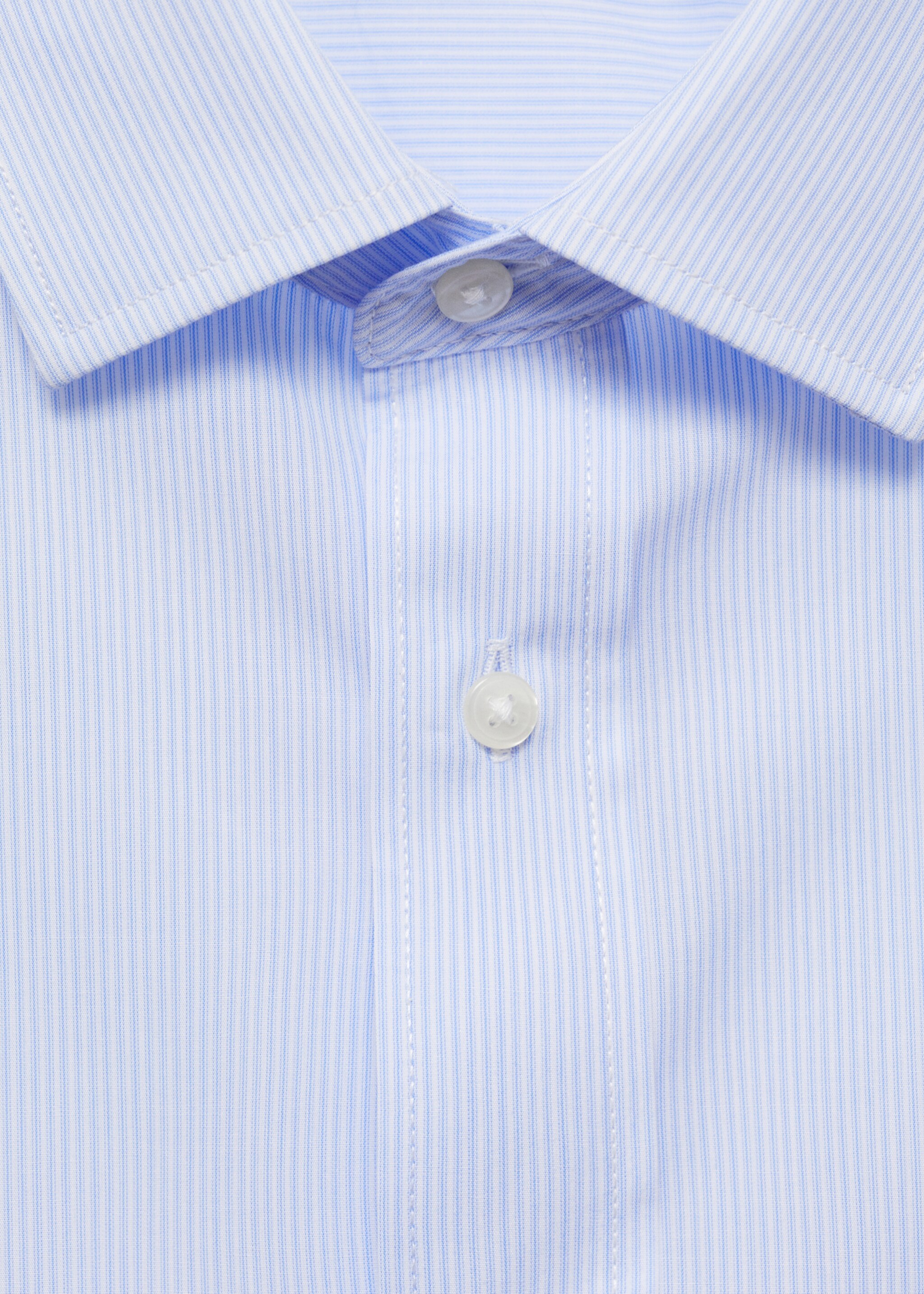 Gestreiftes Regular-Fit.Hemd aus 100 % Baumwolle - Detail des Artikels 8