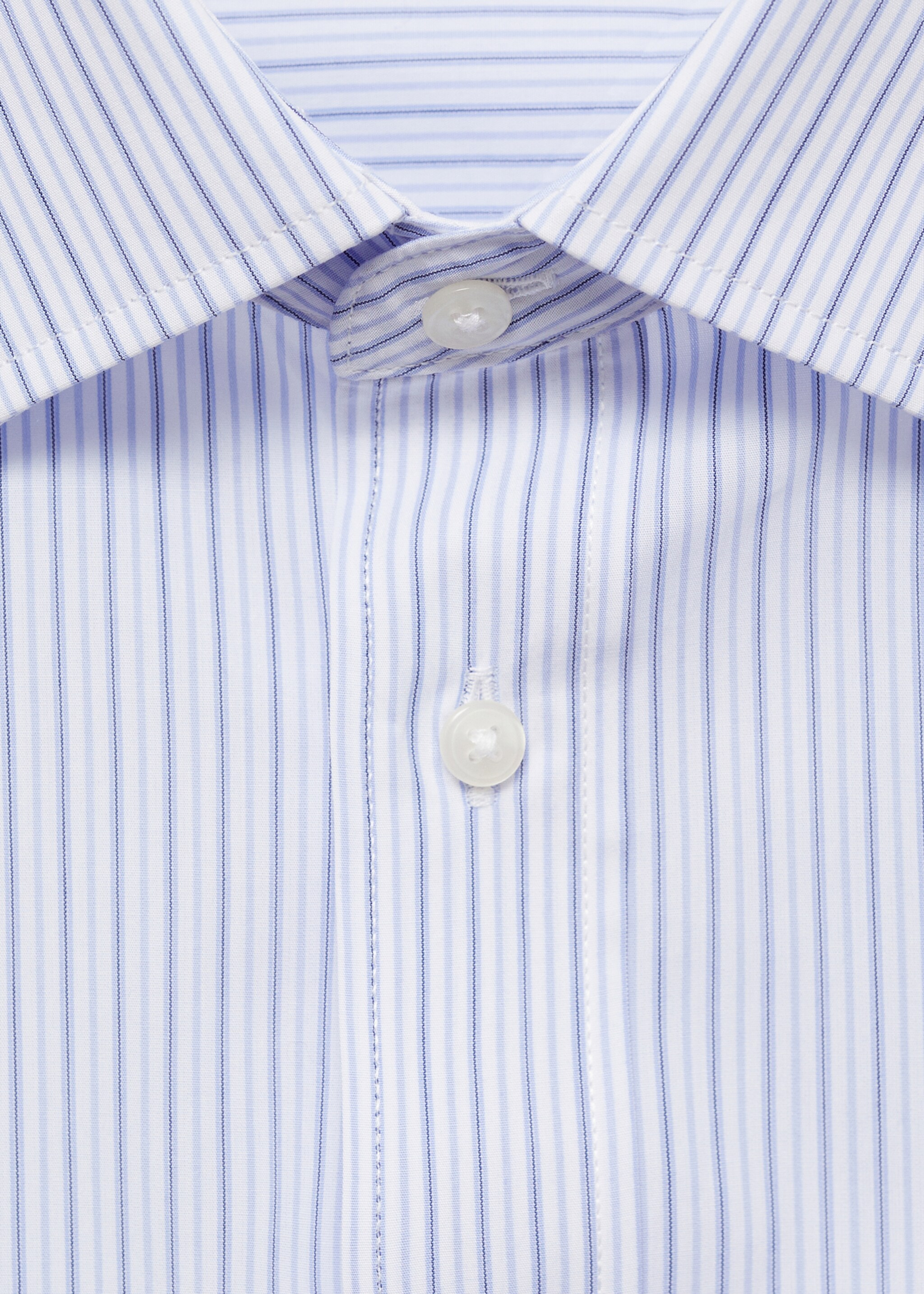 Gestreiftes Regular-Fit.Hemd aus 100 % Baumwolle - Detail des Artikels 8