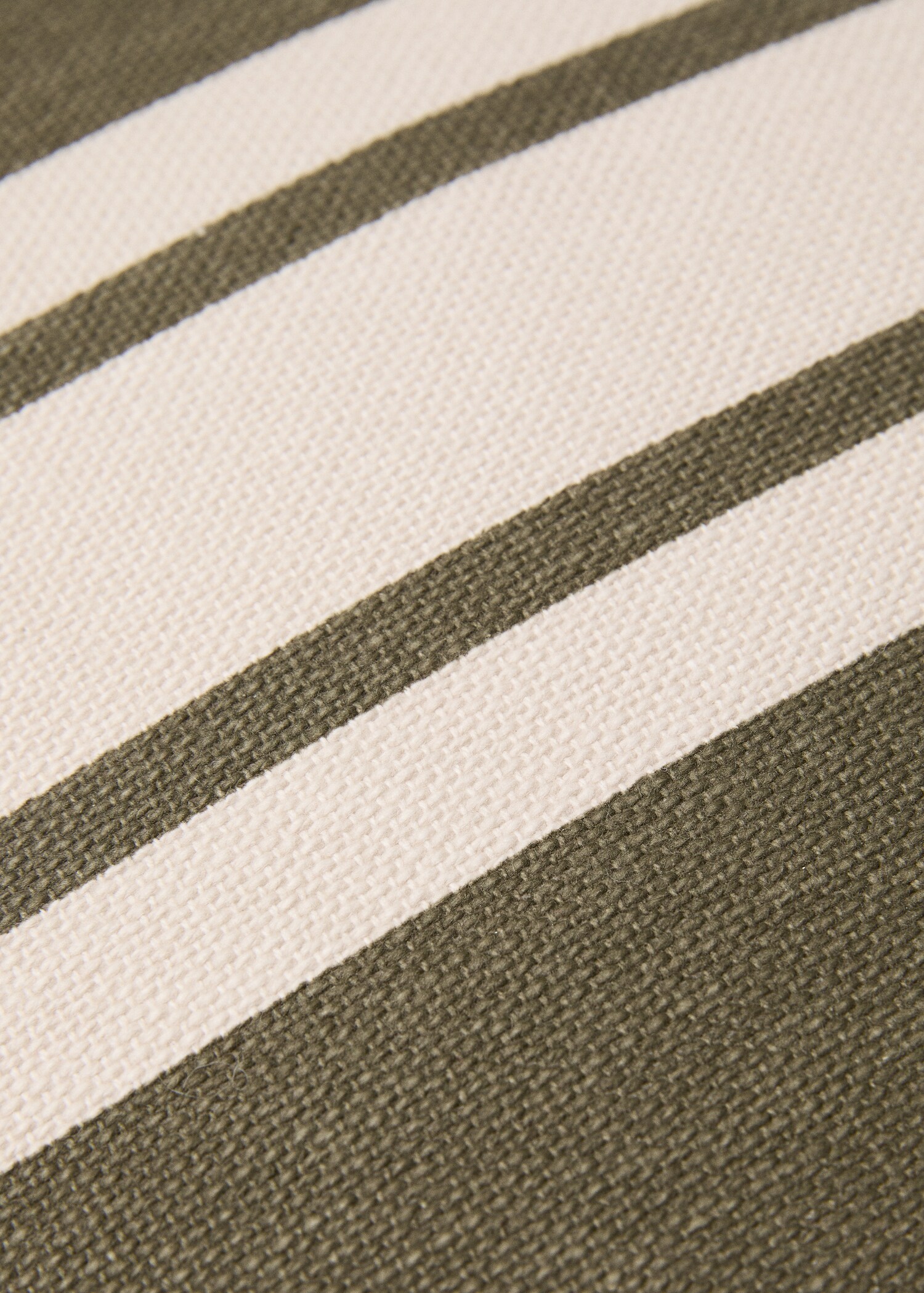 Kissenhülle aus Baumwolle mit doppeltem Streifenmuster 45 x 45 cm - Detail des Artikels 4