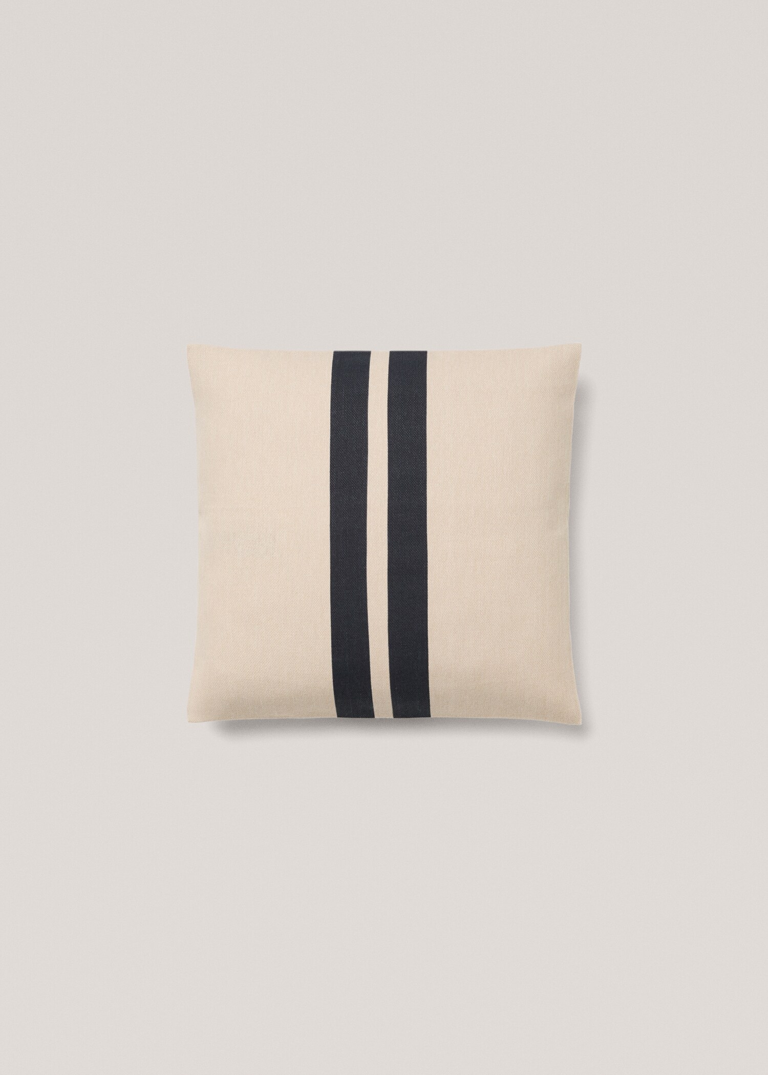 Kissenhülle aus Baumwolle mit doppeltem Streifenmuster 45 x 45 cm - Artikel ohne Model