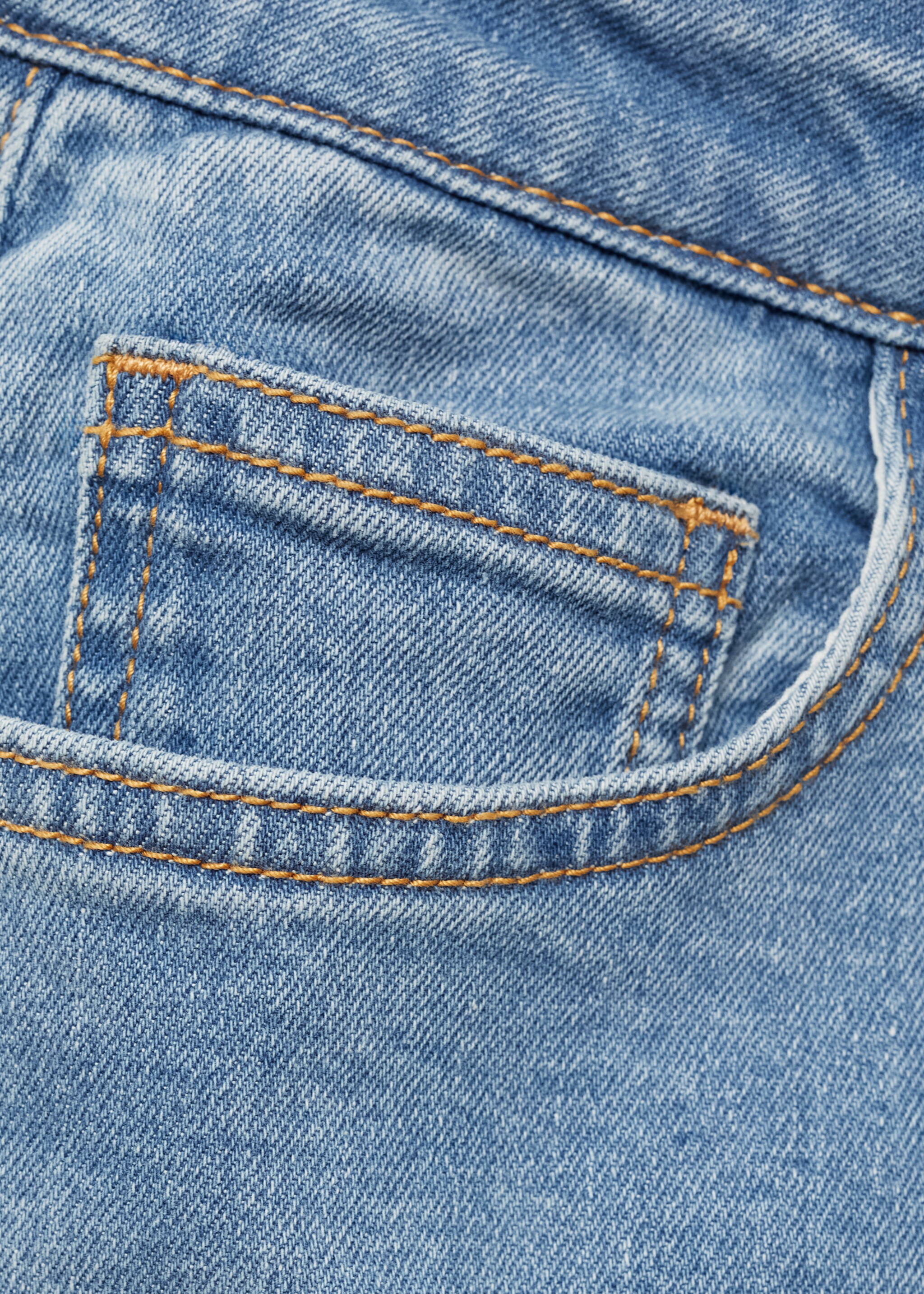 Flared cargo jeans - Details of the article 0, Medium Blue. Ref: 77022551-00.