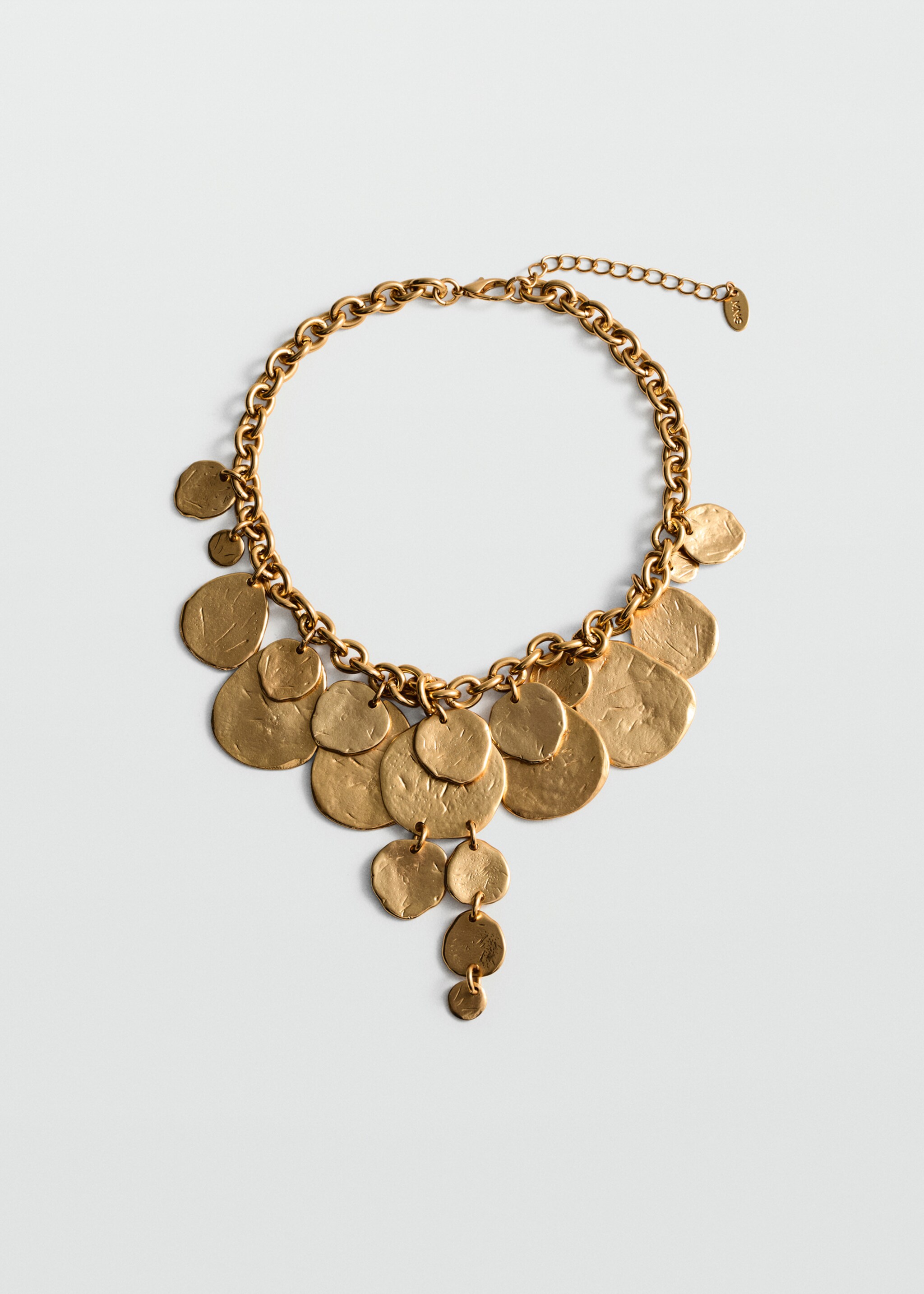 Coin waterfall necklace - Article without model, Gold. Ref: 77022552-00.