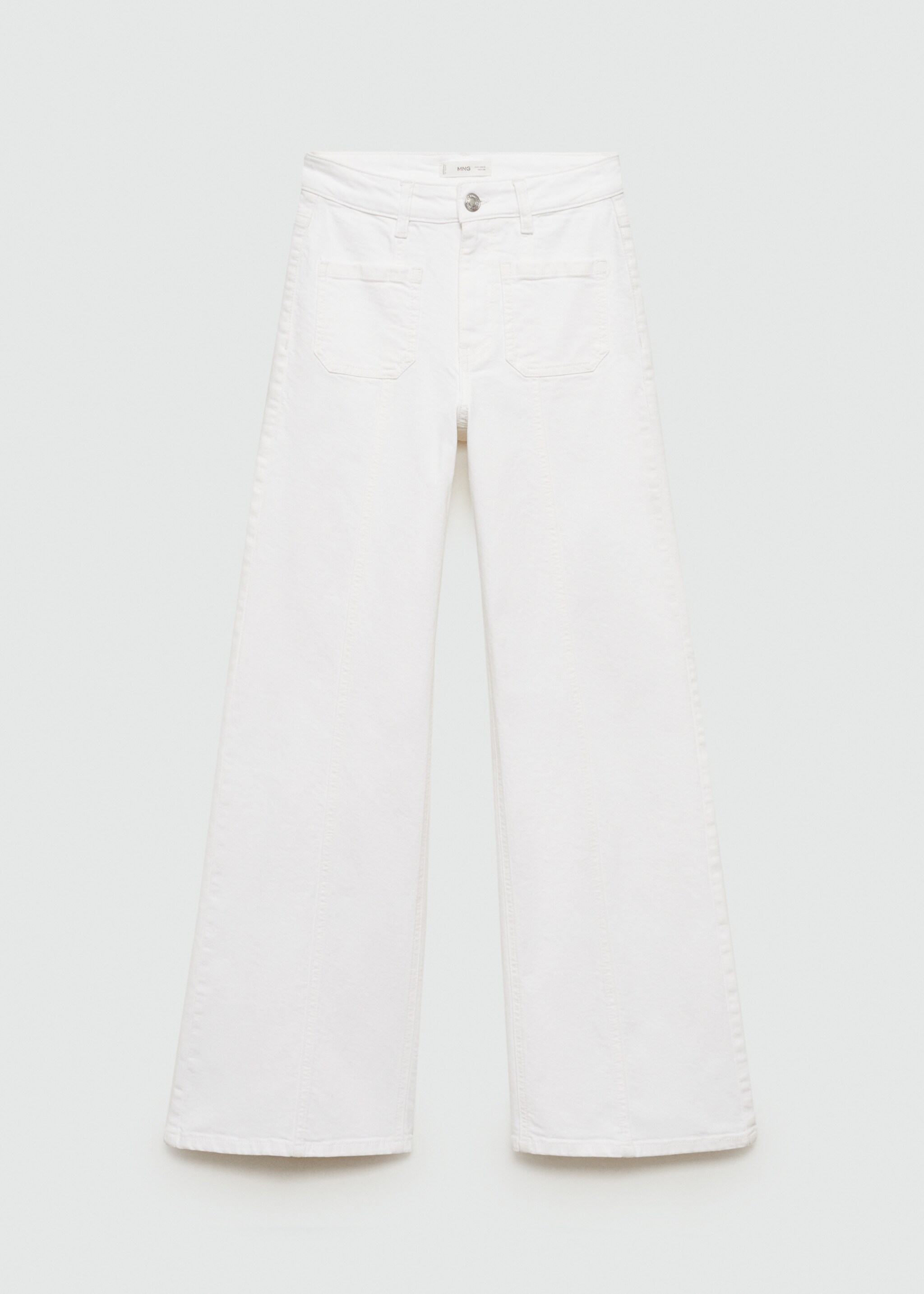 Wideleg Jeans mit Ziernähten - Artikel ohne Model