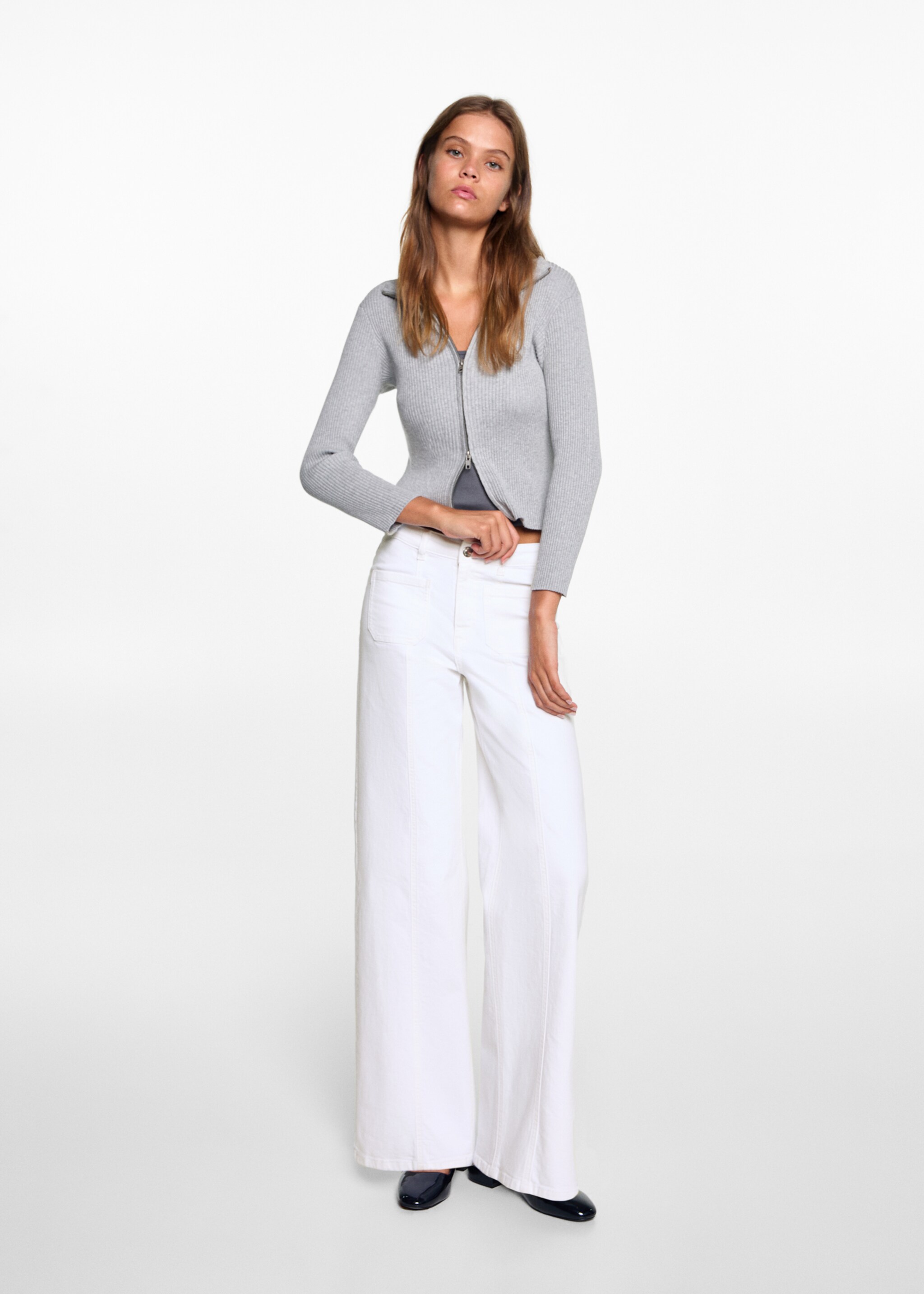 Wideleg Jeans mit Ziernähten - Detail des Artikels 2