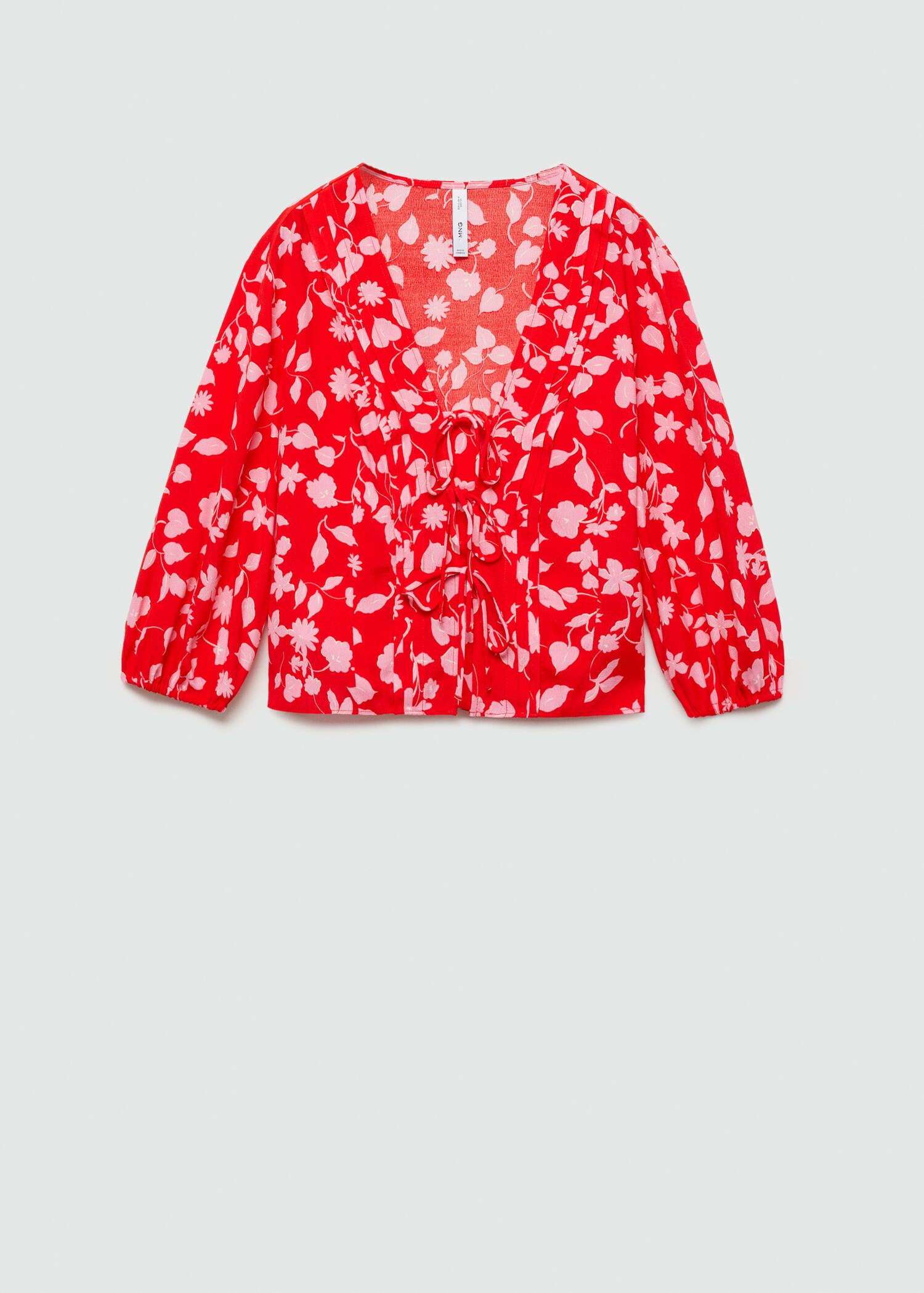 Bow printed blouse - Article without model