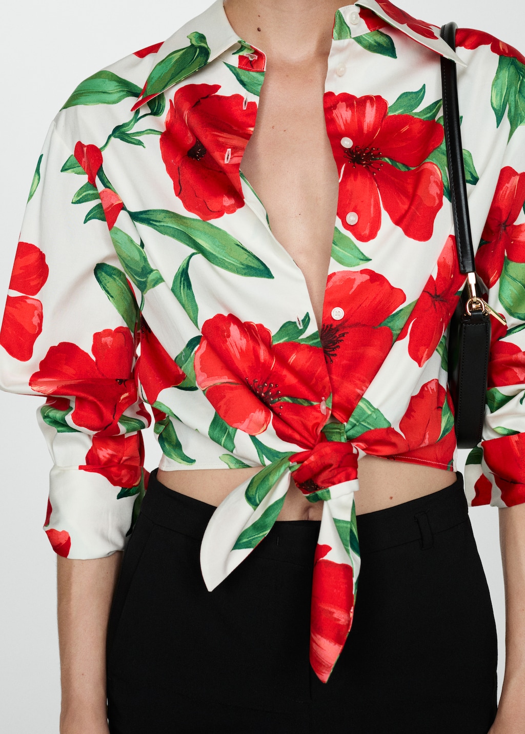 売れ筋商品|||イチ シャツ レディース トップス IXHARPER - Blouse - mars red flower print イチ レディース Tシャツ トップス IXHARPER - Print T-shirt