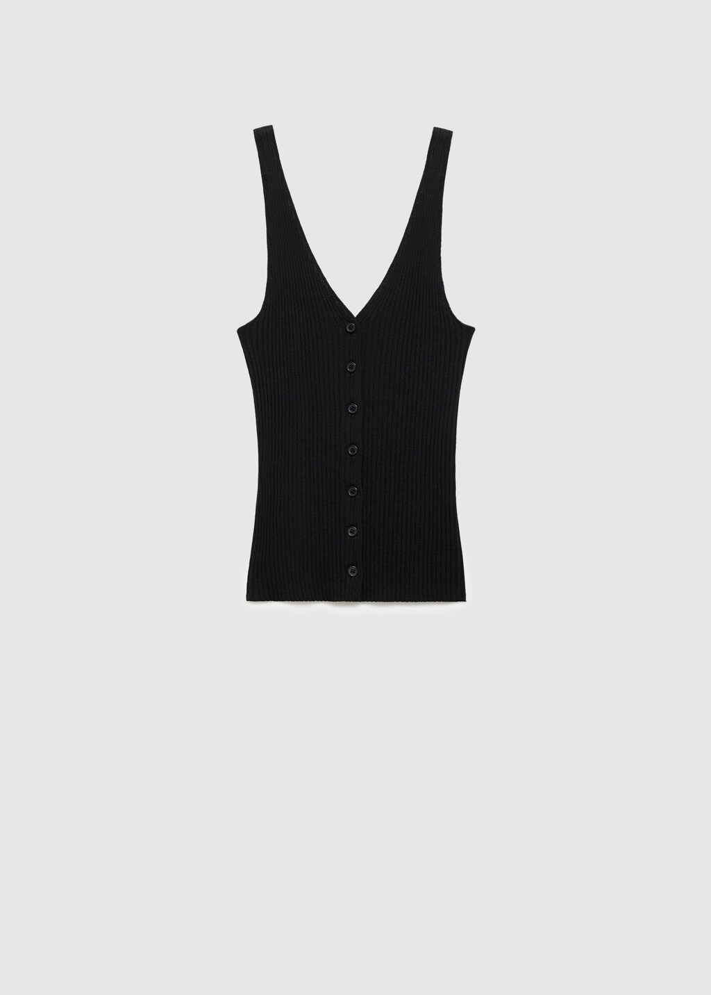 Buttoned knit top - Women | MANGO OUTLET USA