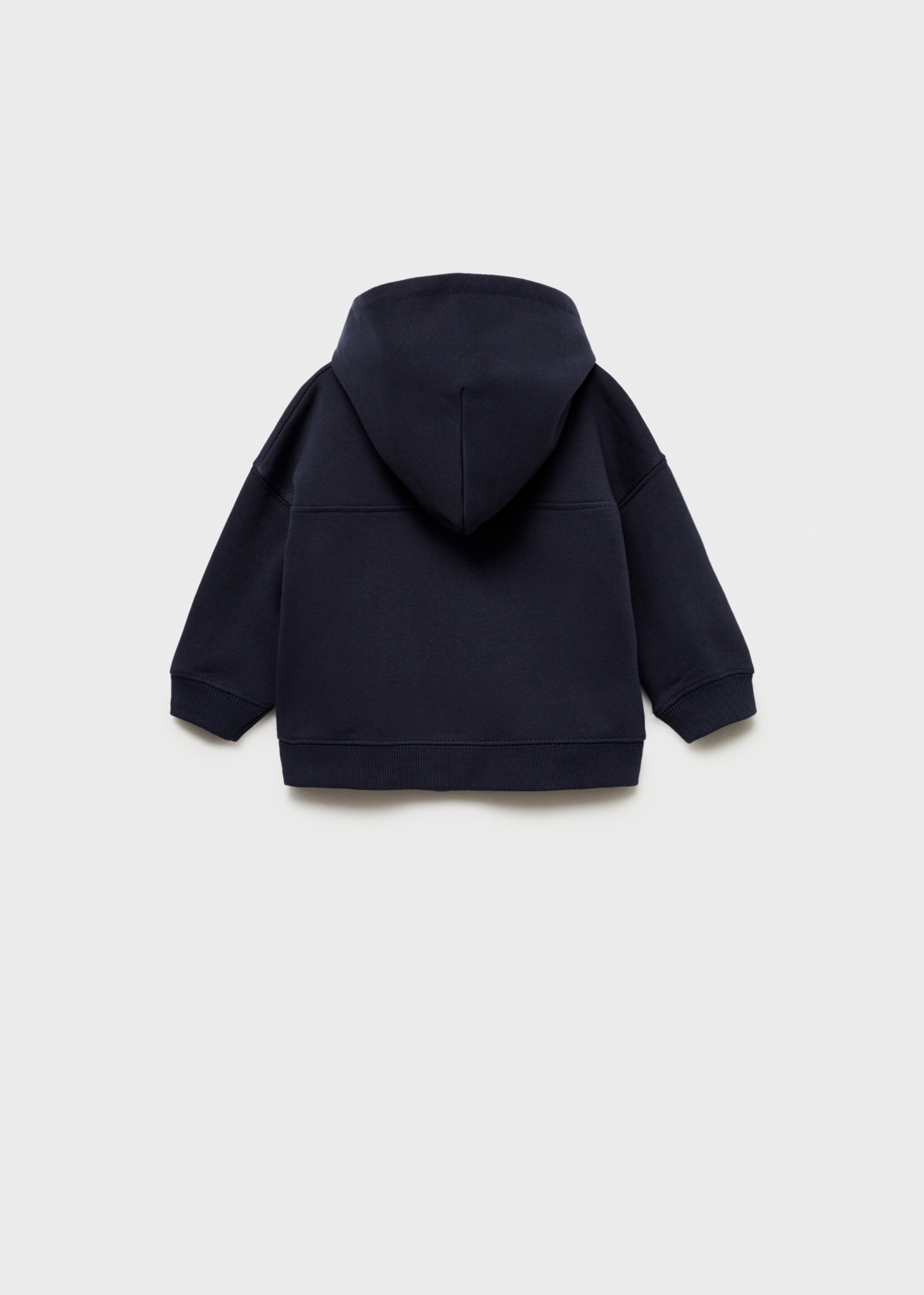 Printed hoodie - Reverse of the article, Dark Navy. Ref: 77022932-00.