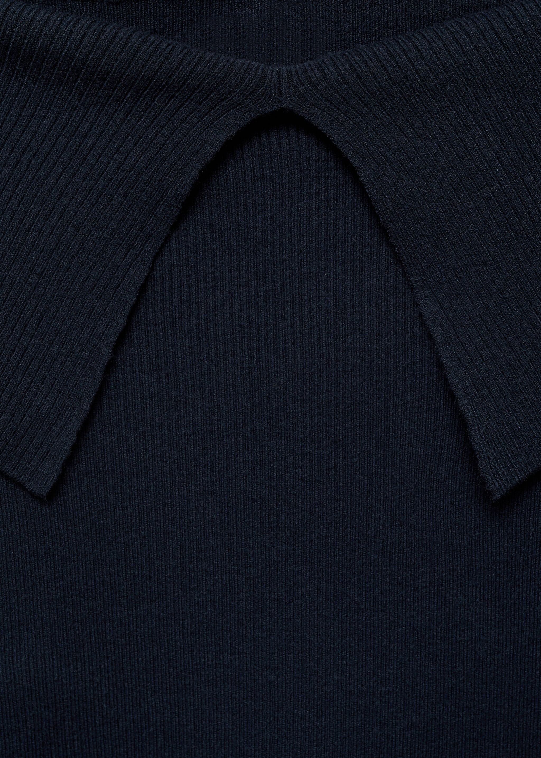 Pull maille épaules dénudées - Détail de l'article 8, Bleu marine foncé. Ref: 77022935-00.