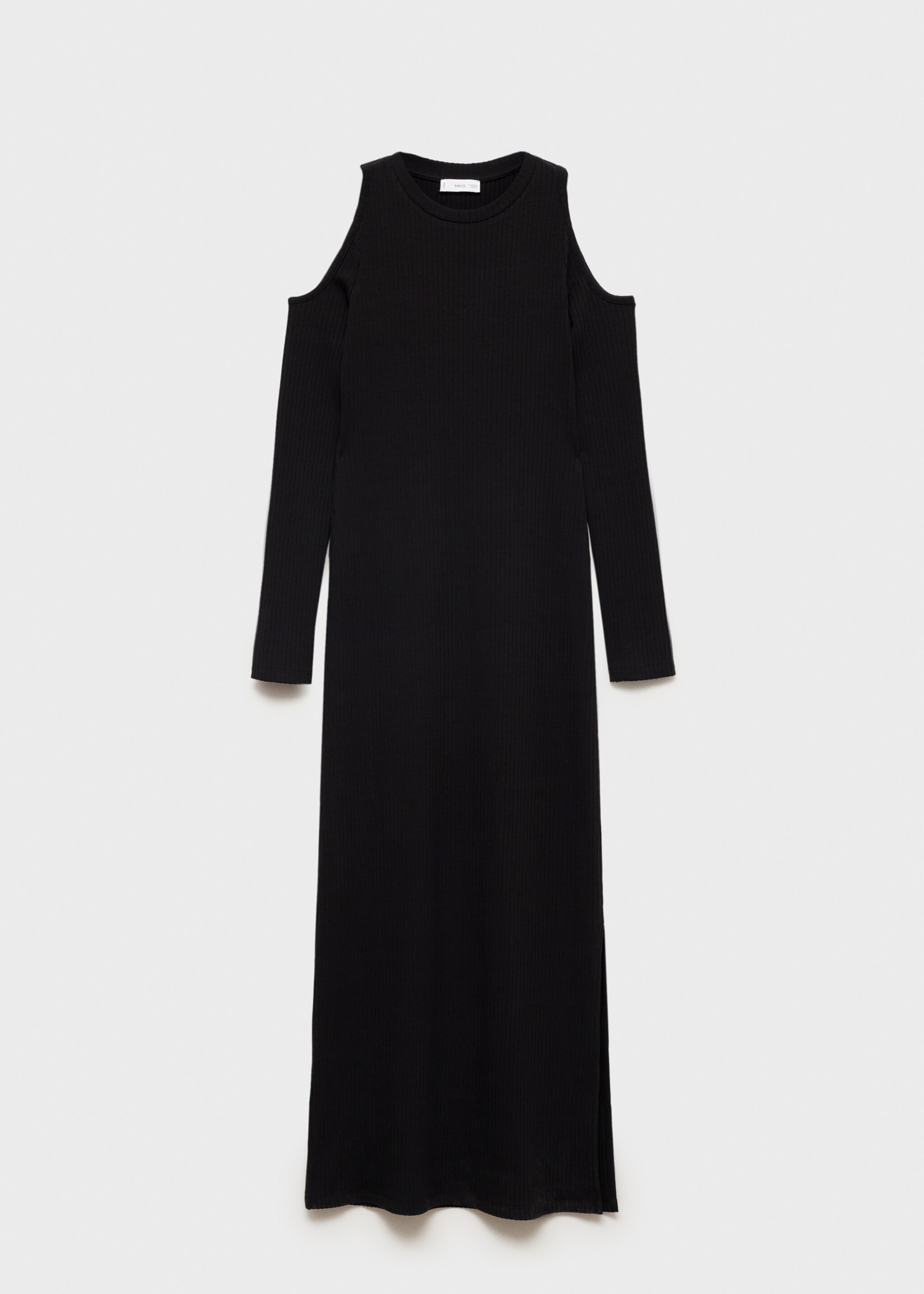Vestido comprido aberturas - Artigo sem modelo, Preto. Ref: 77022937-00.