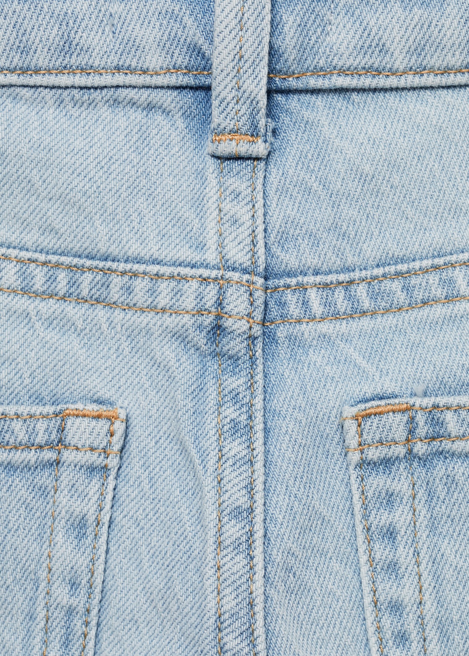 Jeans diritti bordo inferiore risvolto - Dettaglio dell'articolo 0