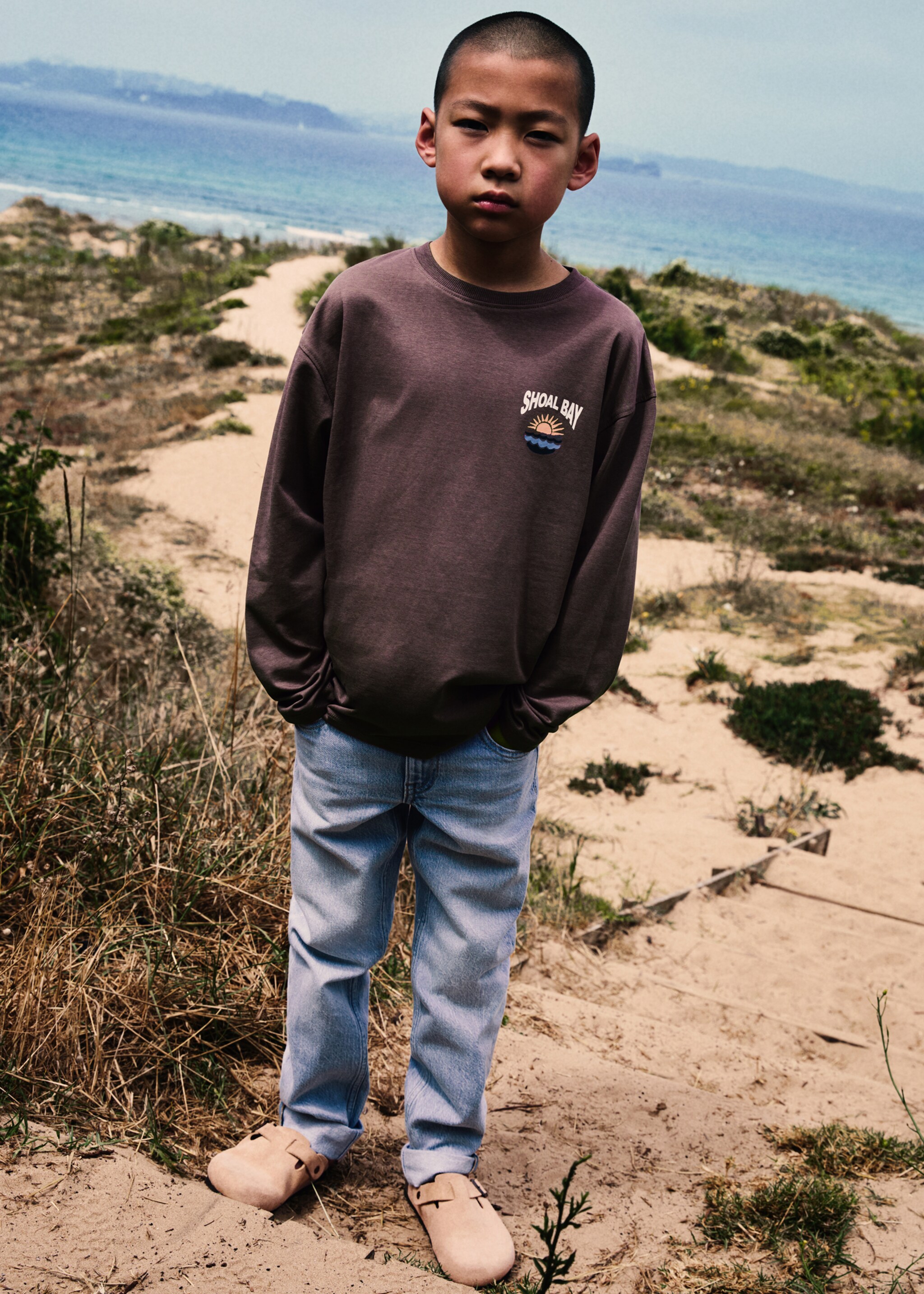 Rovné džíny s ohrnutým lemem - Detail zboží 5, Světle modrá. Ref: 77023260-00.