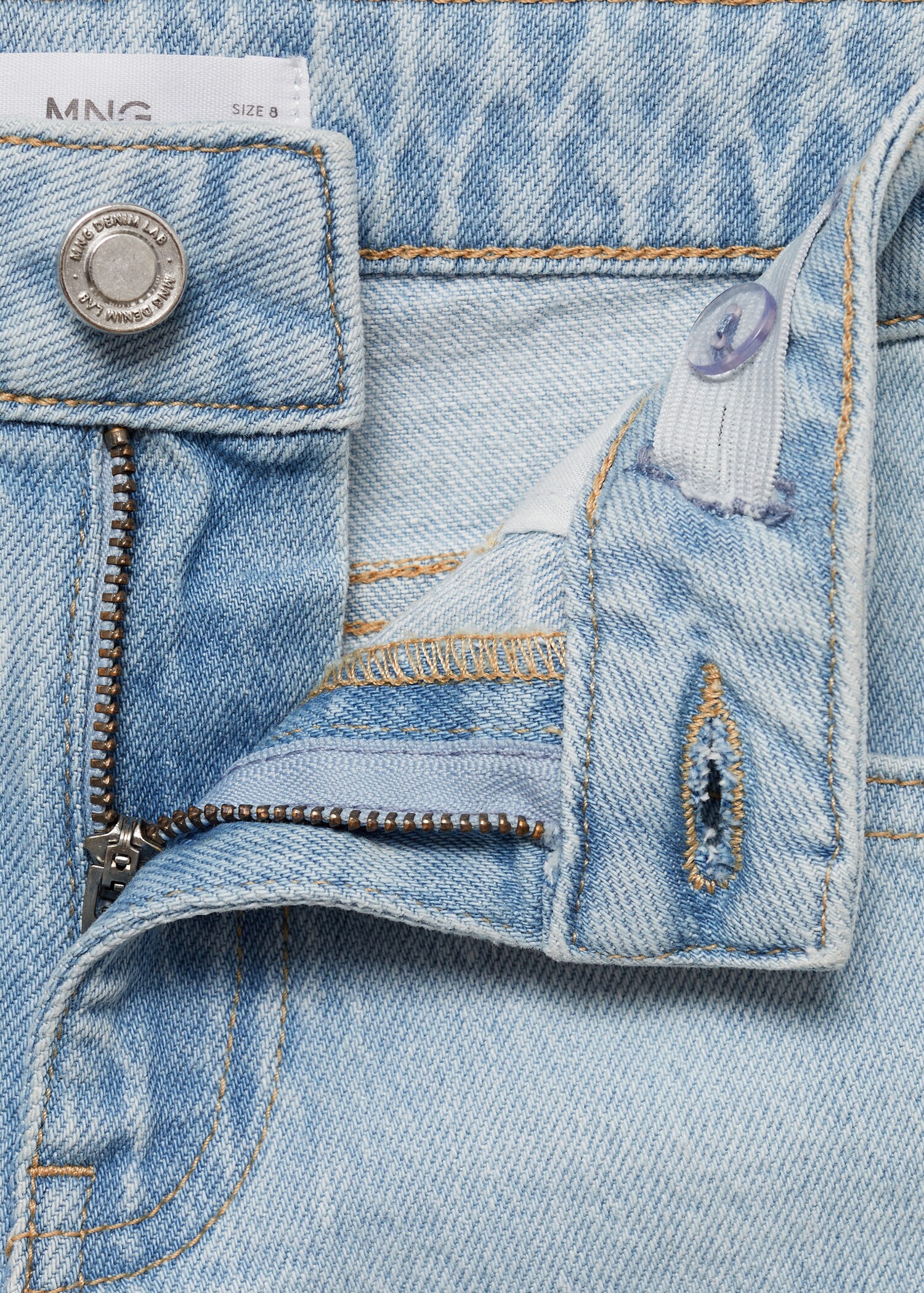 Jeans diritti bordo inferiore risvolto - Dettaglio dell'articolo 8